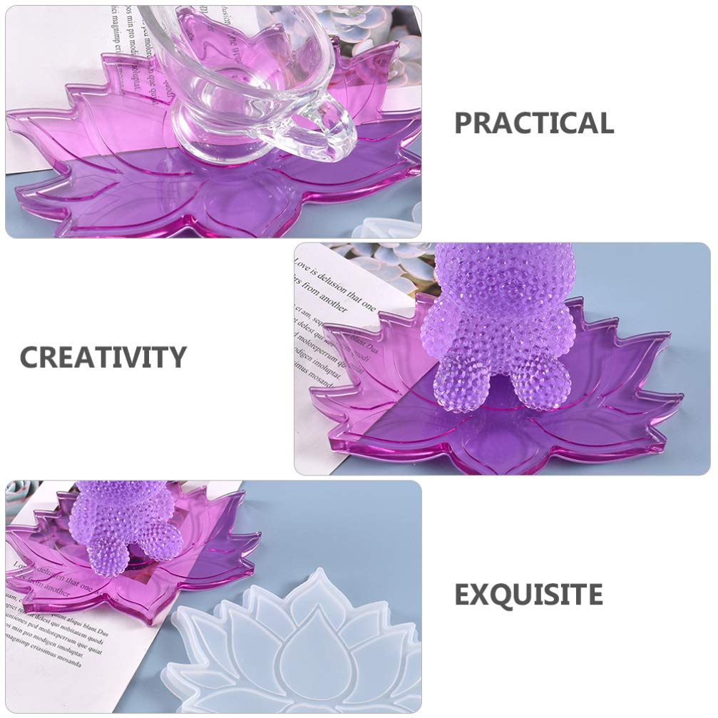 Premium Silicone Resin Molds for Coasters, Trays & Flower Epoxy Casting - DIY Craft Decoration for Home, Office & Wedding Decor
