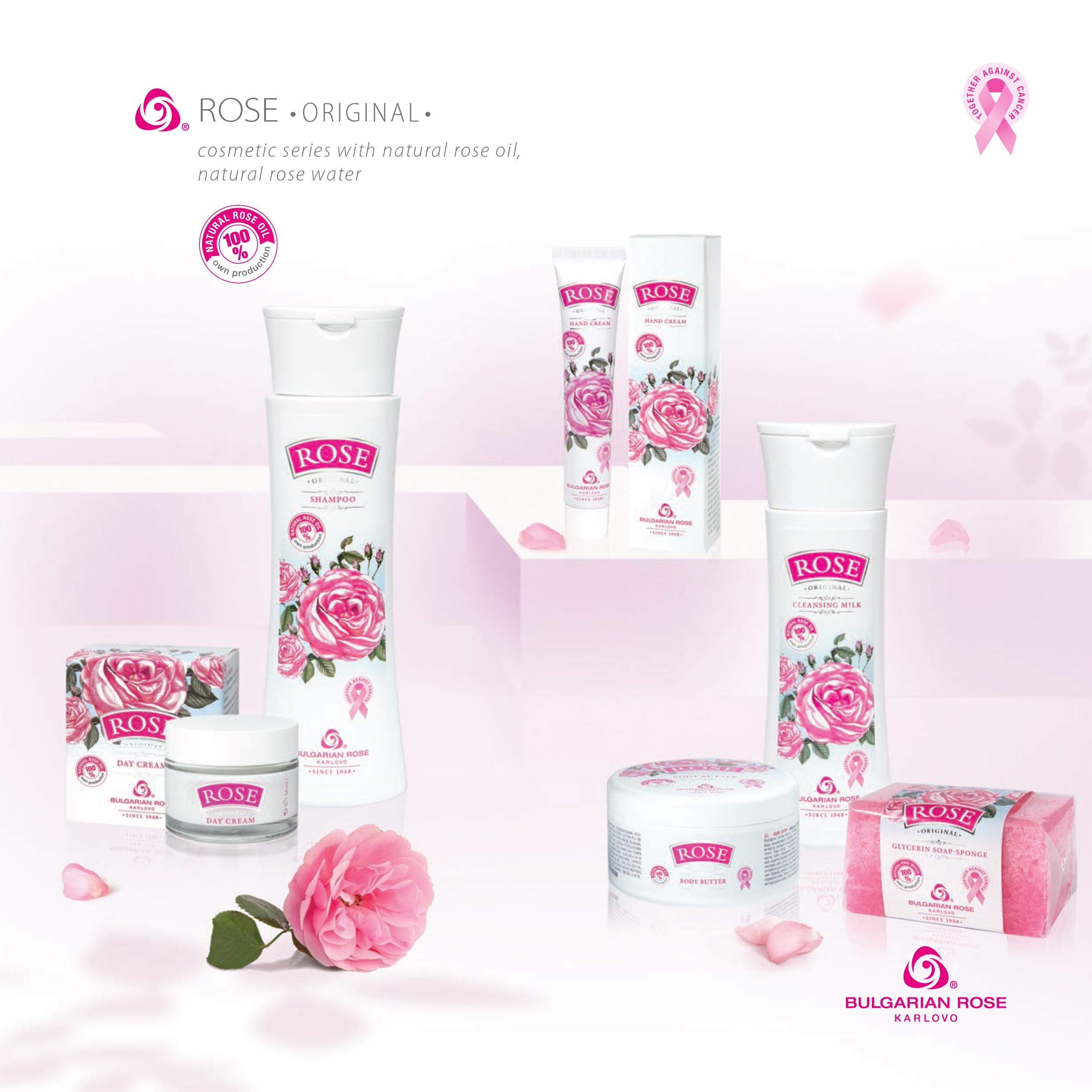 Organic Bulgarian Rose Lip Balm with Natural Rose Oil - Hydrating & Nourishing for Dry Lips - Perfect for Winter, Travel & Daily Moisturizing