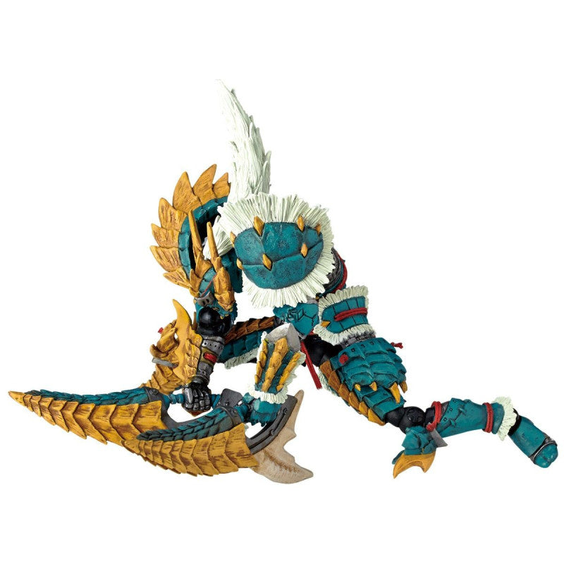 Amazing Yamaguchi Revoltech Figure - Monster Hunter Complex Hunter Male Blademaster with Zinogre Armor Set | Highly Articulated Action Figure for Collectors & Gamers | Perfect for Display, Photography & Role-Playing Scenes