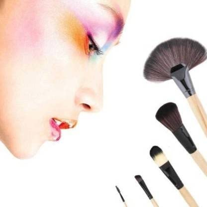 Premium Synthetic Kabuki Makeup Brush Set - Foundation, Blush, Eyeshadow Brushes with Blender Sponge & Brush Cleaner | Professional Cosmetic Brush Kit for Flawless Makeup Application at Home or On-The-Go