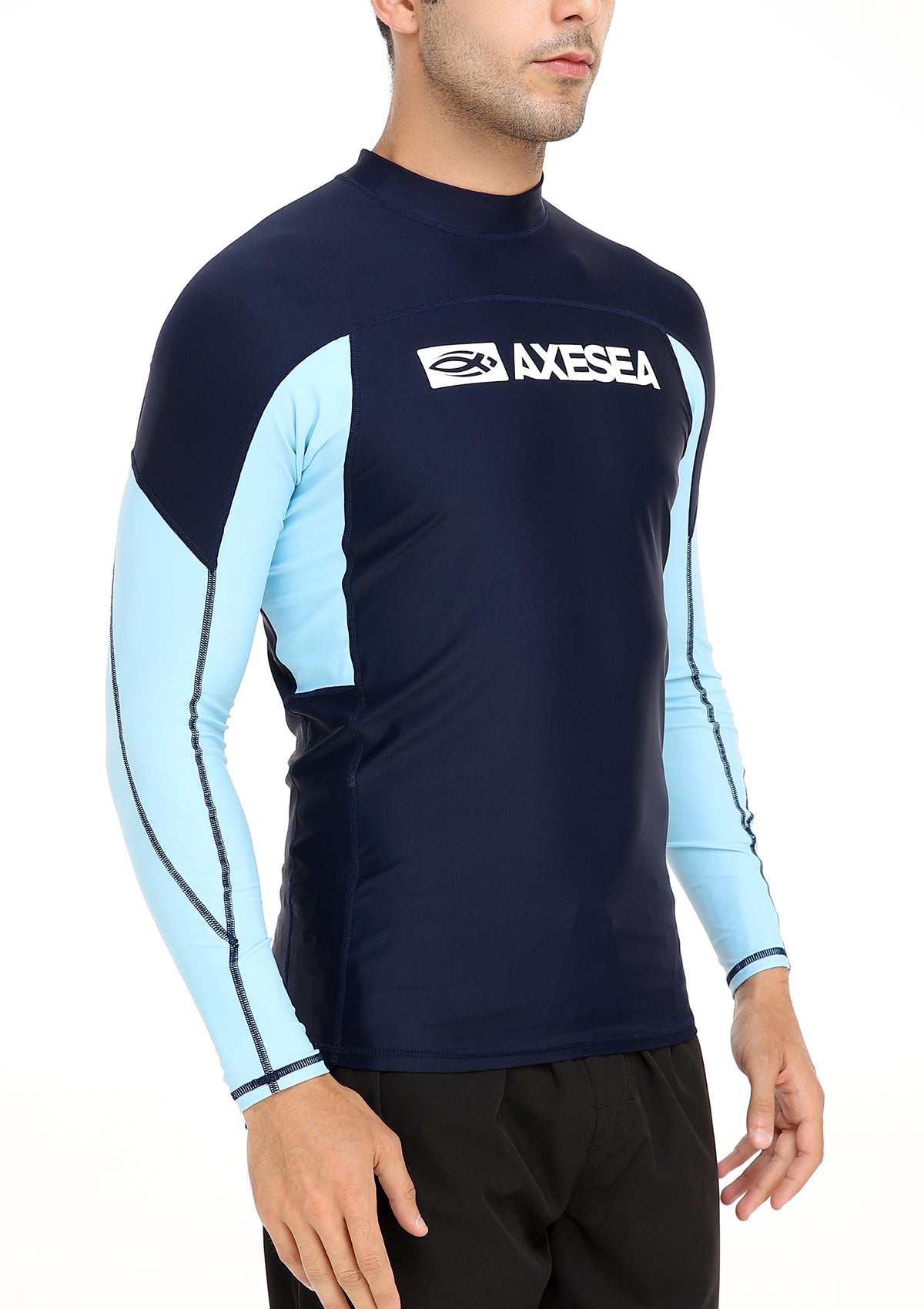 Axesea Team Long Sleeve UPF 50+ Sun Protection Rash Guard Shirt for Men & Women - Perfect for Swimming, Surfing, Beach & Outdoor Activities