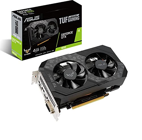 ASUS TUF Gaming GeForce GTX 1650 4GB GDDR6 Graphics Card - High Performance for 1080p Gaming, Streaming & Content Creation | Perfect for PC Builds & Esports
