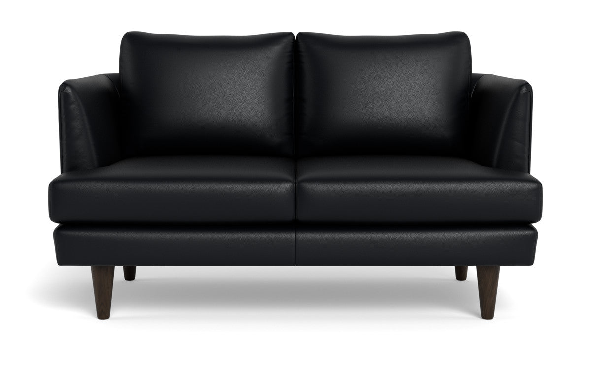 Rainey 59 Genuine Leather Loveseat Sofa - Modern Two-Seater Couch for Living Room, Lounge & Office - Comfortable & Stylish Home Furniture