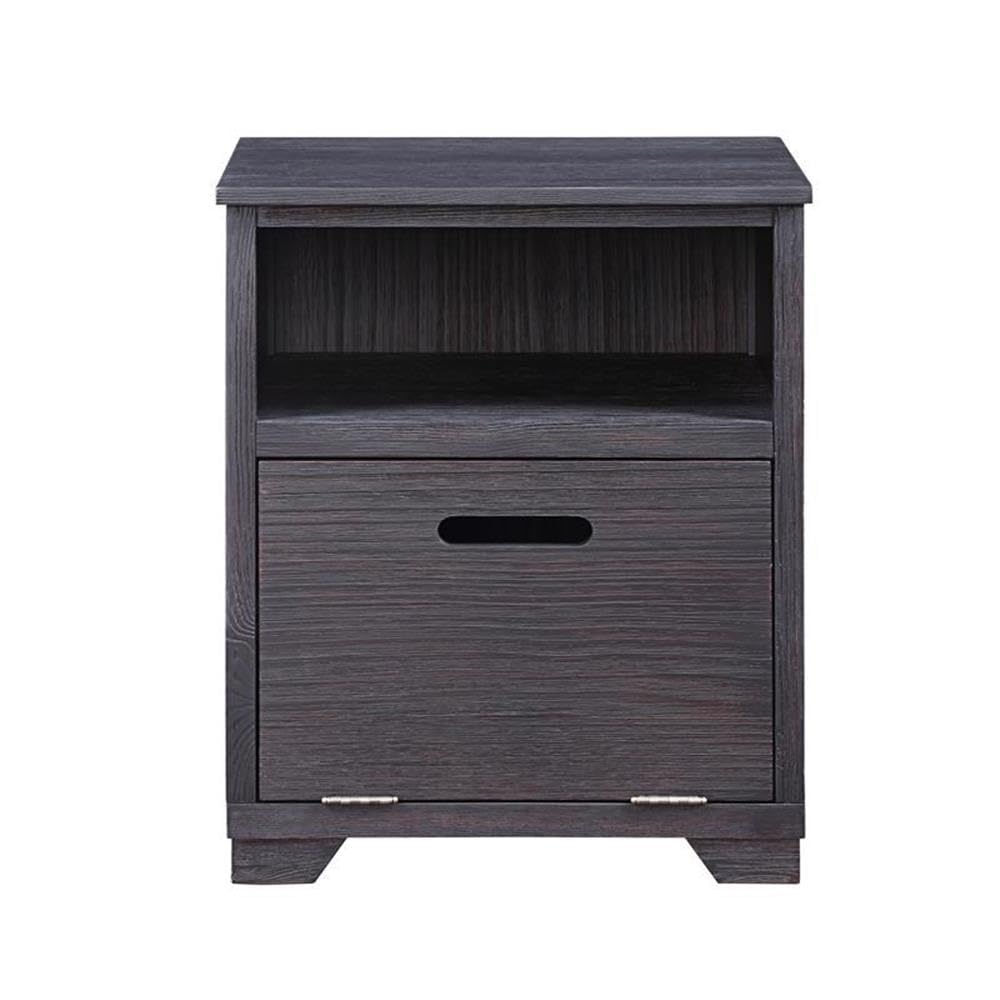 Acme Kamilia End Table in Antique Black - Small Nightstand for Bedroom, Living Room Side Table - Perfect for Coffee, Books & Decor