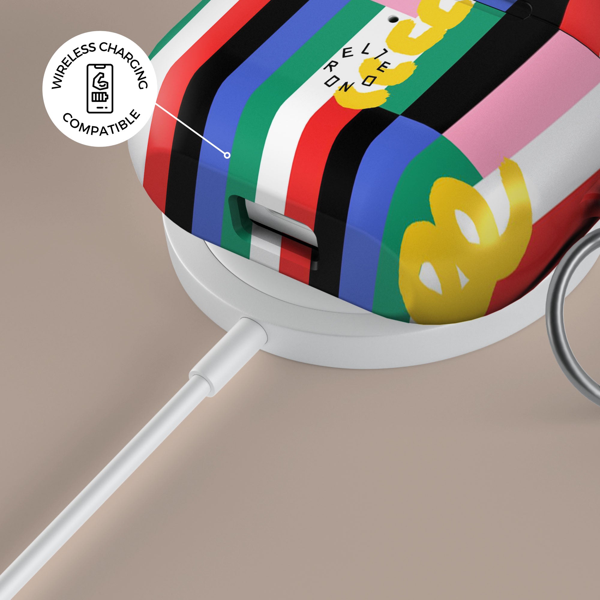 Premium Stripe Fusion AirPods Case - Trendy Protective Cover for AirPods 1/2/3 & Pro - Lightweight & Durable Design for Daily Use, Travel & Work