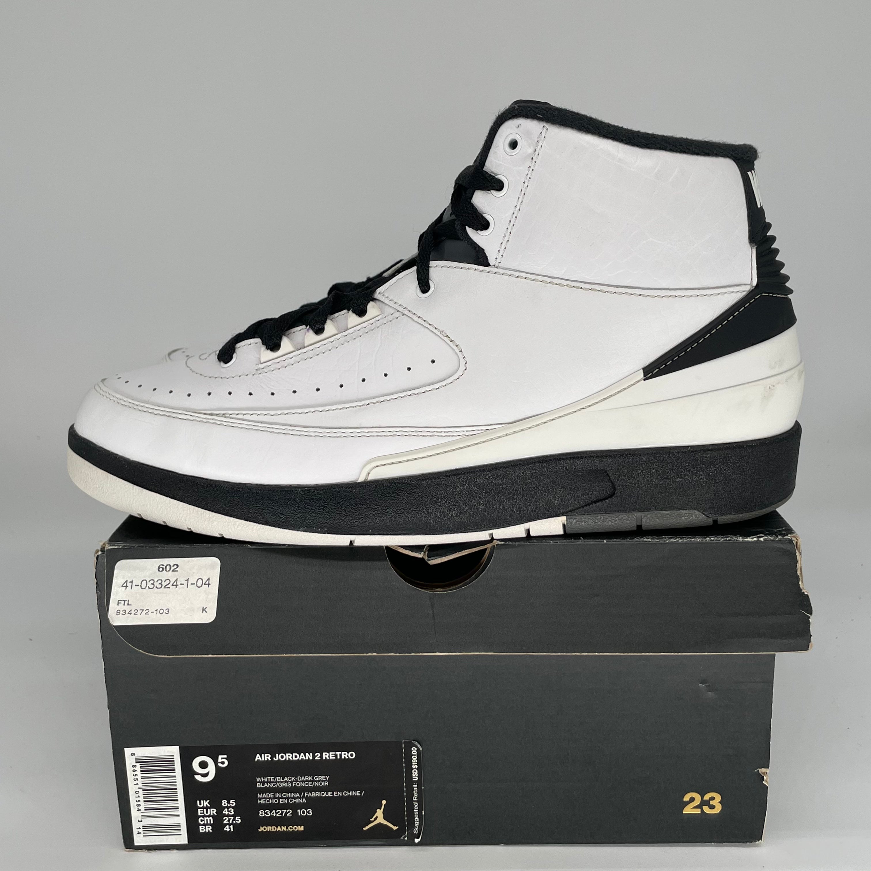 AIR JORDAN 2 WING IT Size 9.5 Men's Basketball Shoes 834272-103 White - Perfect for Streetwear & Casual Outfits