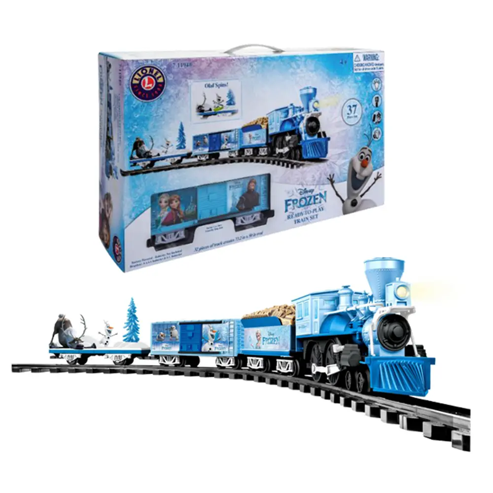 Disney Frozen Ready To Play Train Set - Kids Toy Train with Elsa & Anna Figures - Perfect for Birthday Gifts & Pretend Play
