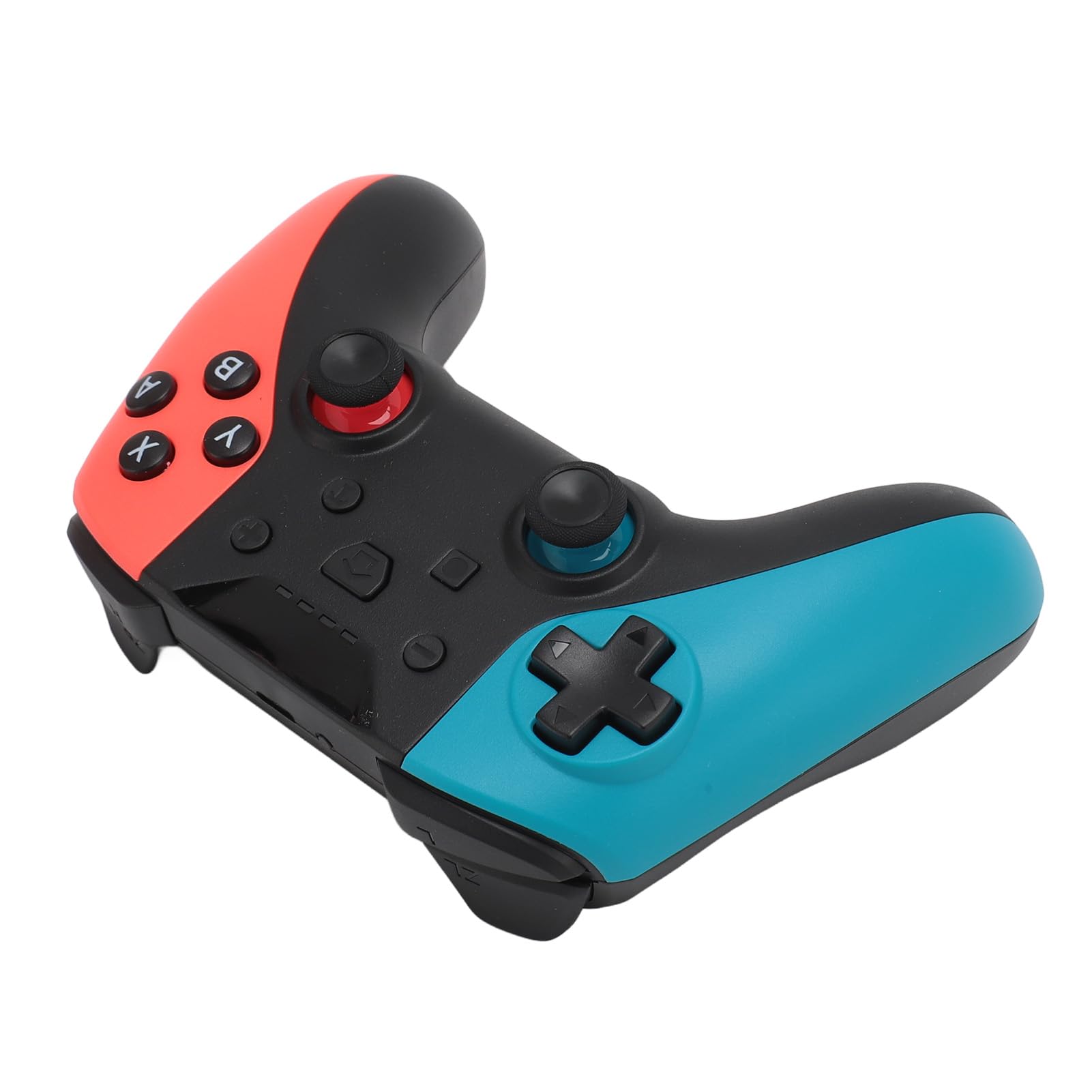 Dual Motor Wireless Gaming Controller with Turbo & Vibration - Compatible with Nintendo Switch Lite, PC - Long Battery Life (Blue/Red/Black) - Perfect for Action, Racing & Multiplayer Games