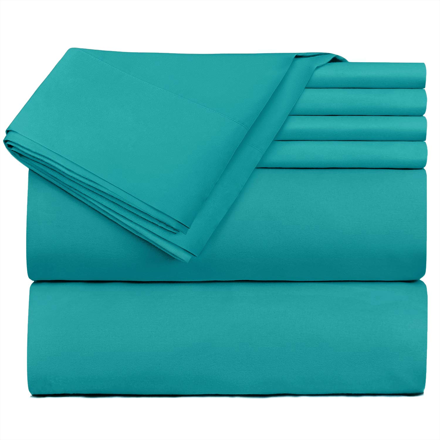 Premium 4-Piece Queen Size Bed Sheet Set - Ultra Soft Microfiber Sheets with Deep Pockets (8
