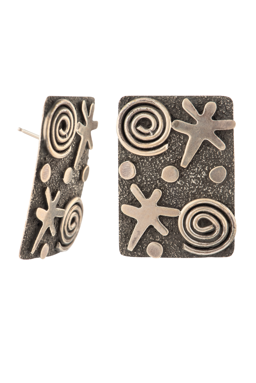 Authentic Sterling Silver Native American Earrings - Handcrafted Tribal Jewelry for Women - Perfect for Festivals, Weddings & Boho Fashion