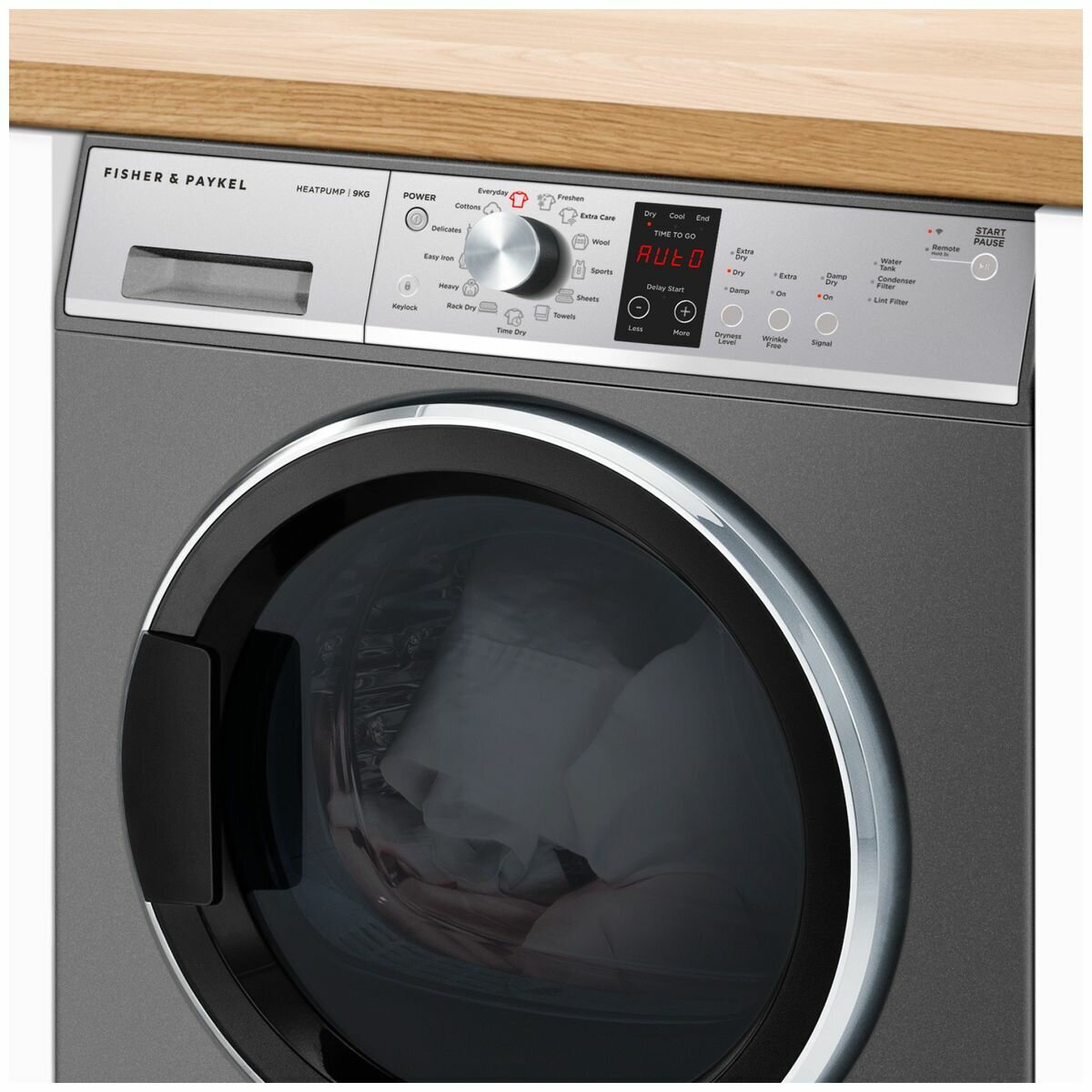 Fisher & Paykel Series 7 9kg Heat Pump Dryer - Energy Efficient, Graphite (DH9060PG2) - Perfect for Large Families & Eco-Friendly Homes