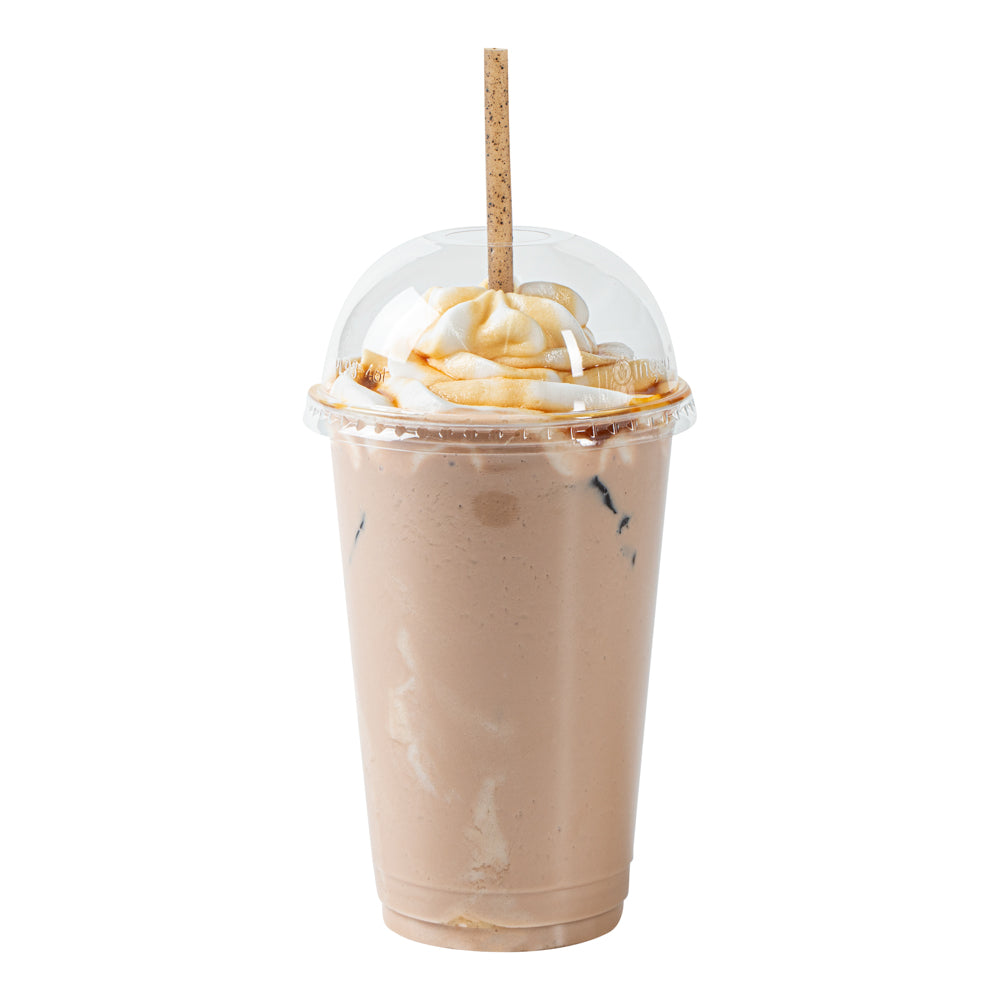 Eco-Friendly Compostable Brown PLA Plastic & Coffee Ground Straws - 8 1/4 Inch, 100 Count Box - Perfect for Restaurants, Cafes & Sustainable Parties