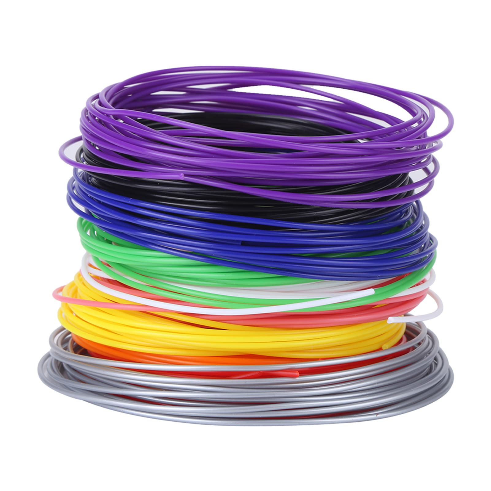 10 Colors 1.75mm PCL 3D Pen Filament Refill - Low Temperature 3D Printer Pen Filament for Kids & Beginners - Perfect for DIY Crafts, Art Projects & Educational Activities