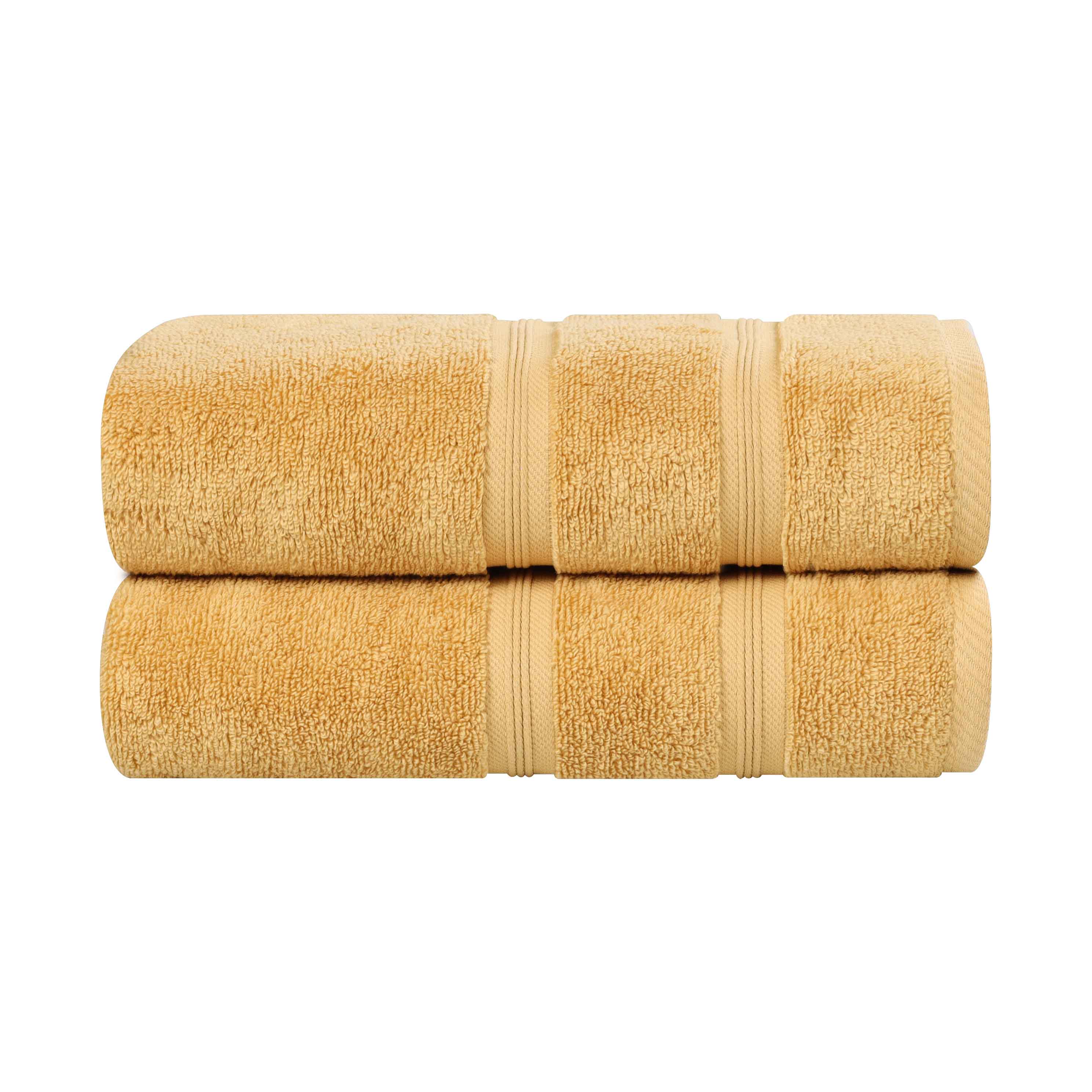 Premium Smart Dry Zero Twist Cotton Bath Towels Set of 2 - Ultra Soft, Absorbent Medium Weight Bath Sheets for Spa, Gym & Luxury Home Use