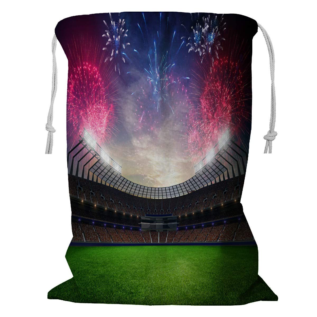 ECZJNT 18x24 Inch Drawstring Laundry Bag - Breathable Storage Basket for Clothes, Toys & Fireworks - Perfect for Travel, Camping & Home Organization