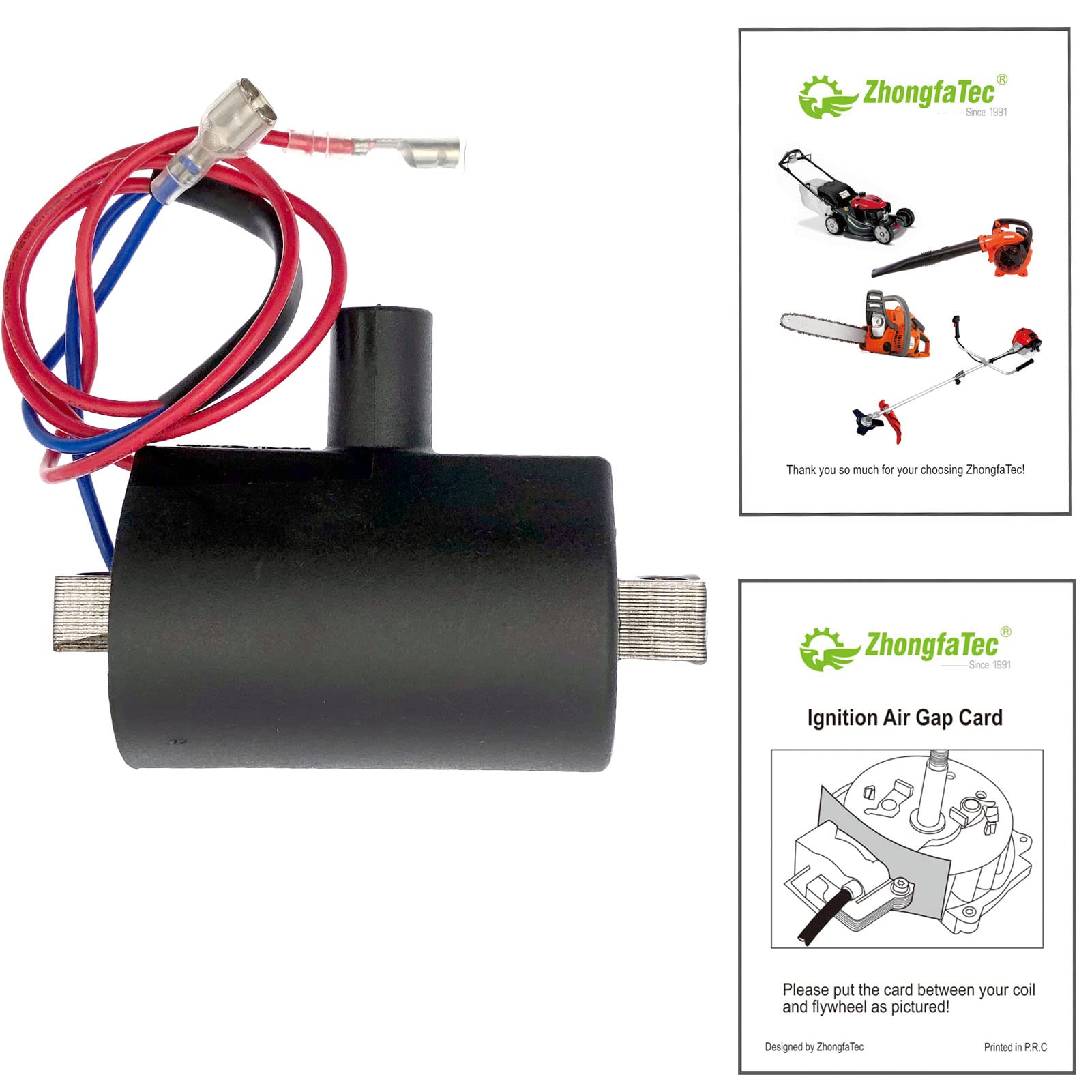 EPIGC102 Solid State Ignition Coil Replacement for EZGO Golf Cart 23782-G1 (1981-1994) - Compatible with Armature Magneto Module - Perfect for Golf Cart Engine Performance & Maintenance