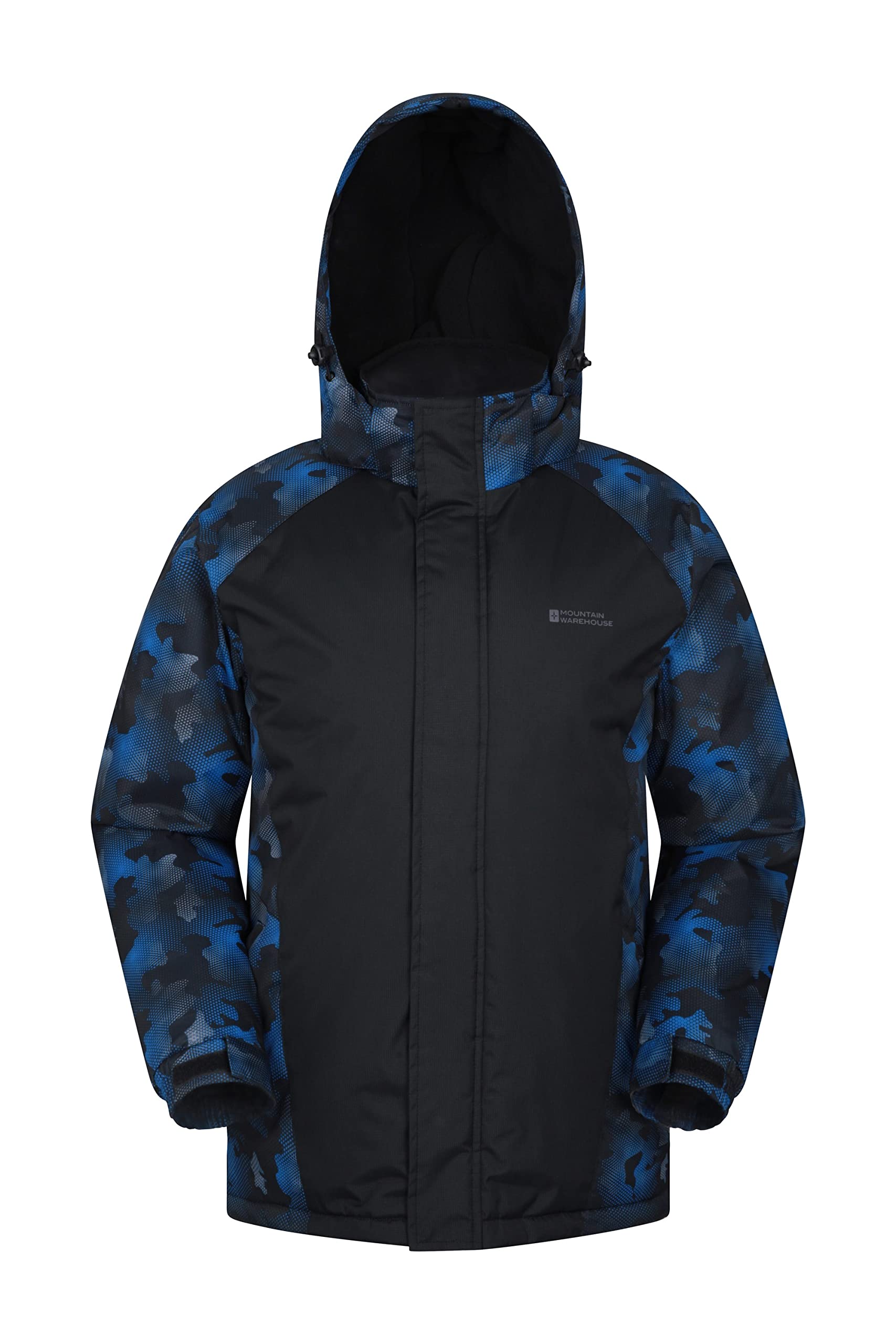 Mountain Warehouse Shadow Men's Printed Ski Jacket - Fleece Lined Winter Snow Jacket for Skiing, Snowboarding & Outdoor Activities | Waterproof & Windproof Cold Weather Coat