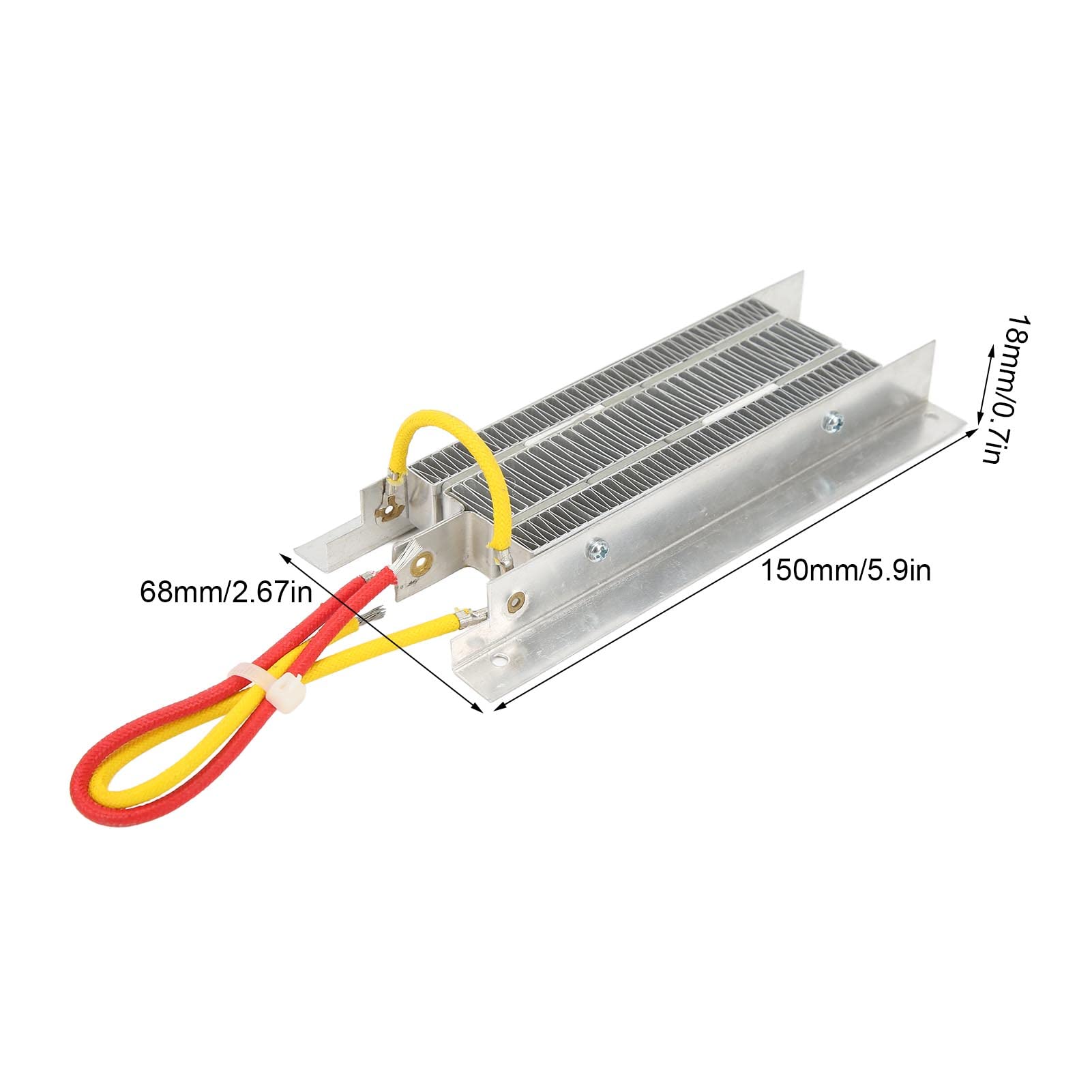 24V 400W PTC Ceramic Air Heater with Thermistor - Efficient Space Heater for Home & Office - Fast Heating & Dehumidifying - Ideal for Garages, Workshops, and Small Rooms