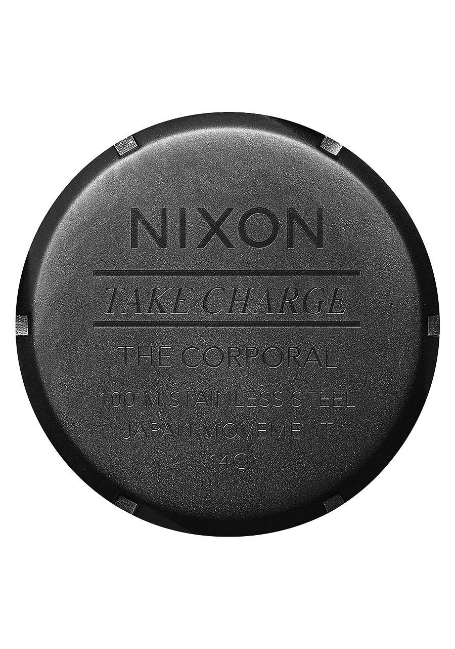 Nixon Corporal SS A346 XL Men's Watch - 48mm Watch Face, 24mm Stainless Steel Band, 100m Water Resistant - Perfect for Swimming, Diving & Everyday Wear