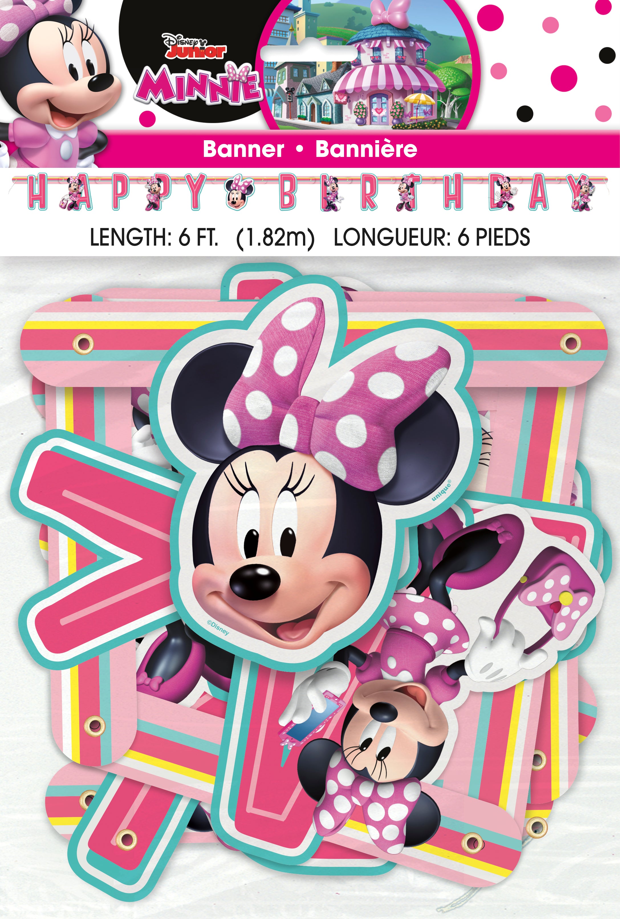 Minnie Mouse Large Joint Banner - Perfect for Disney Themed Parties, Room Decor, and Celebrations