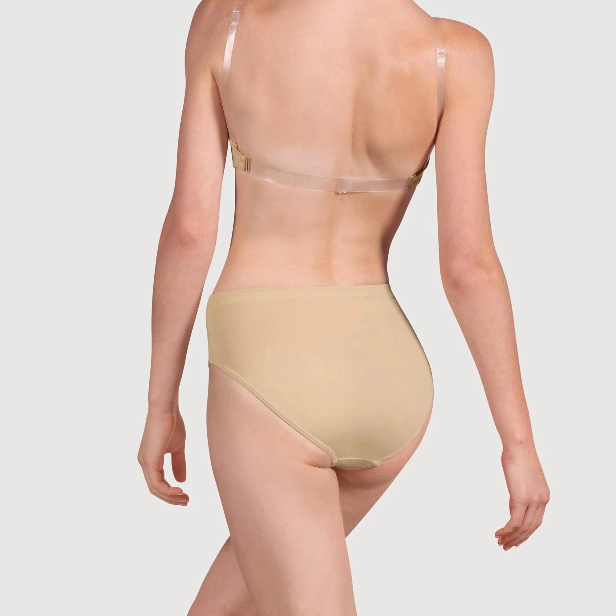 Bloch Women's Sand Aquila High Waist Brief - Comfortable Cotton Underwear for Yoga, Workout & Everyday Wear