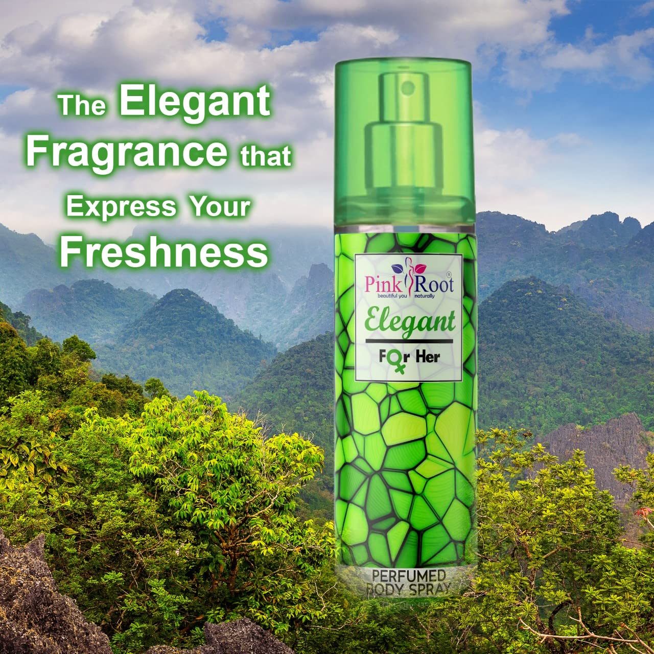 Elegant Pink Root Perfumed Body Spray for Women - Long Lasting Floral Fragrance, Perfect for Daily Use, Date Nights & Special Occasions