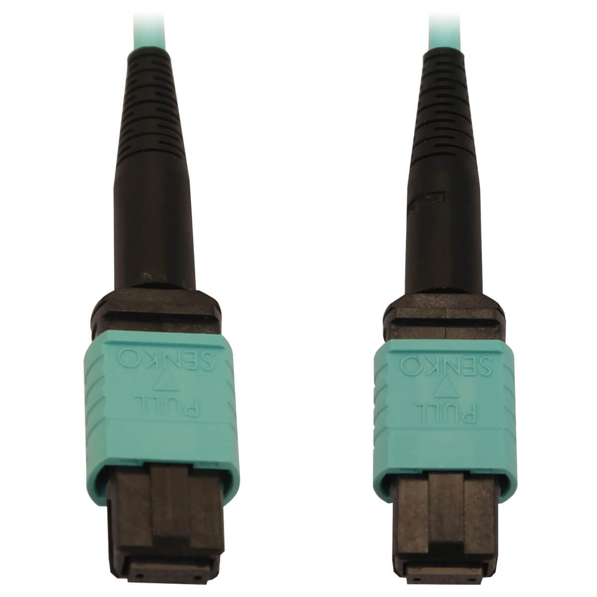 Tripp Lite OM3 MTP/MPO Fiber Patch Cable - 12 Fiber, 50/125 Multimode, 40/100/400GbE, Aqua LSZH Jacket, 5m (16.4ft) - High-Speed Data Center & Network Connectivity for Servers, Switches & Storage - Lifetime Warranty (N844B-05M-12-P)