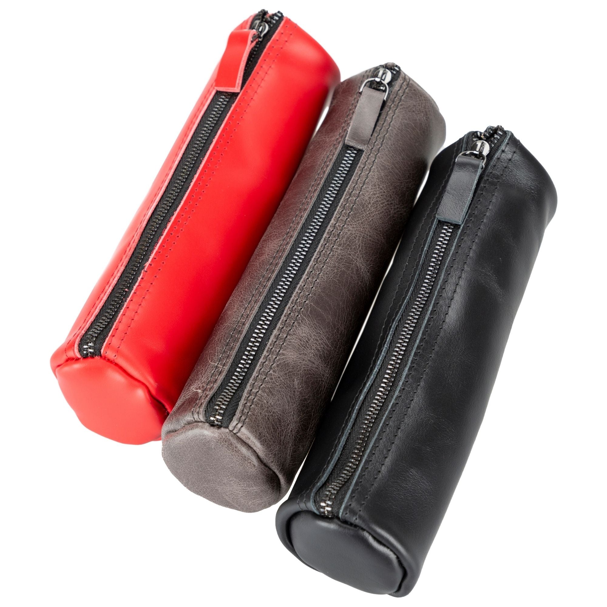Handmade Genuine Cow Leather Pencil Case - Premium Leather School & Office Supplies for Students & Professionals - Perfect for School, Work & Travel Organization