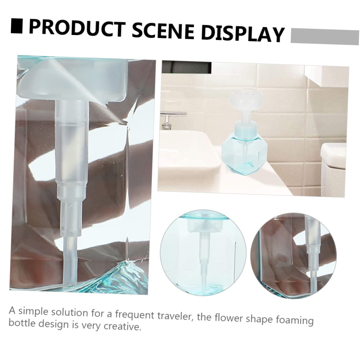 2pcs Blue Foaming Pump Bottles for Face Wash & Liquids - Travel-Friendly Empty Bubble Machine, Whipped Foam Cup for Skincare & Cleaning | Perfect for Travel, Bathroom & Salon Use