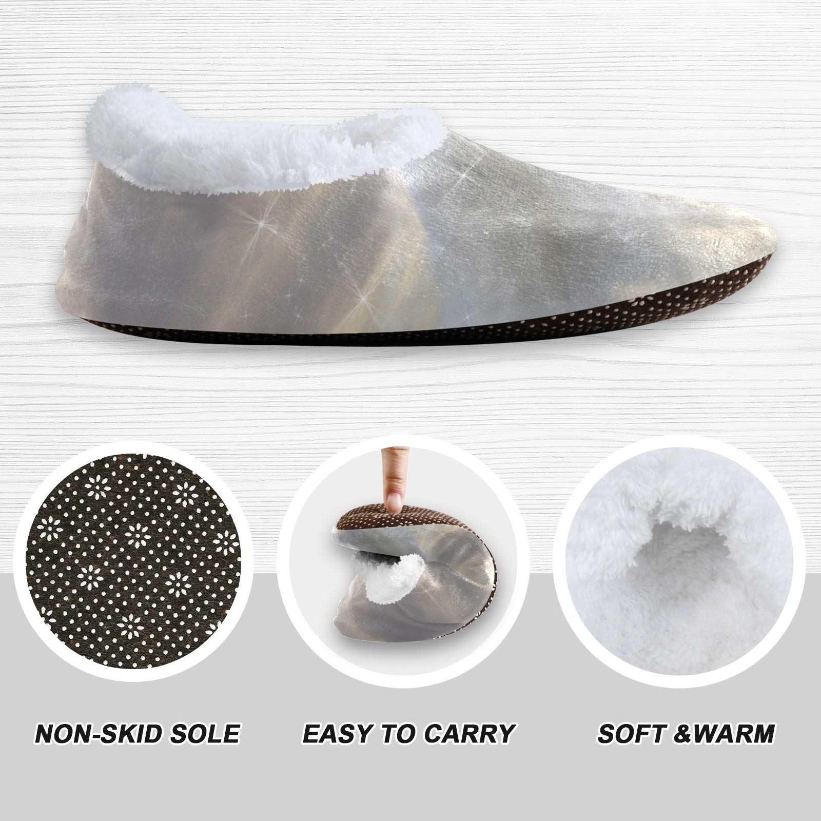 Magic White Horse Slippers for Women - Cozy Indoor House Shoes for Relaxing at Home