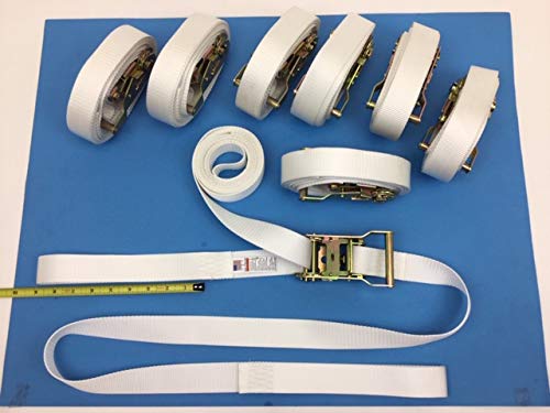 Heavy Duty Ratchet Straps for Securing Tents, Inflatables & Outdoor Gear - 1.5