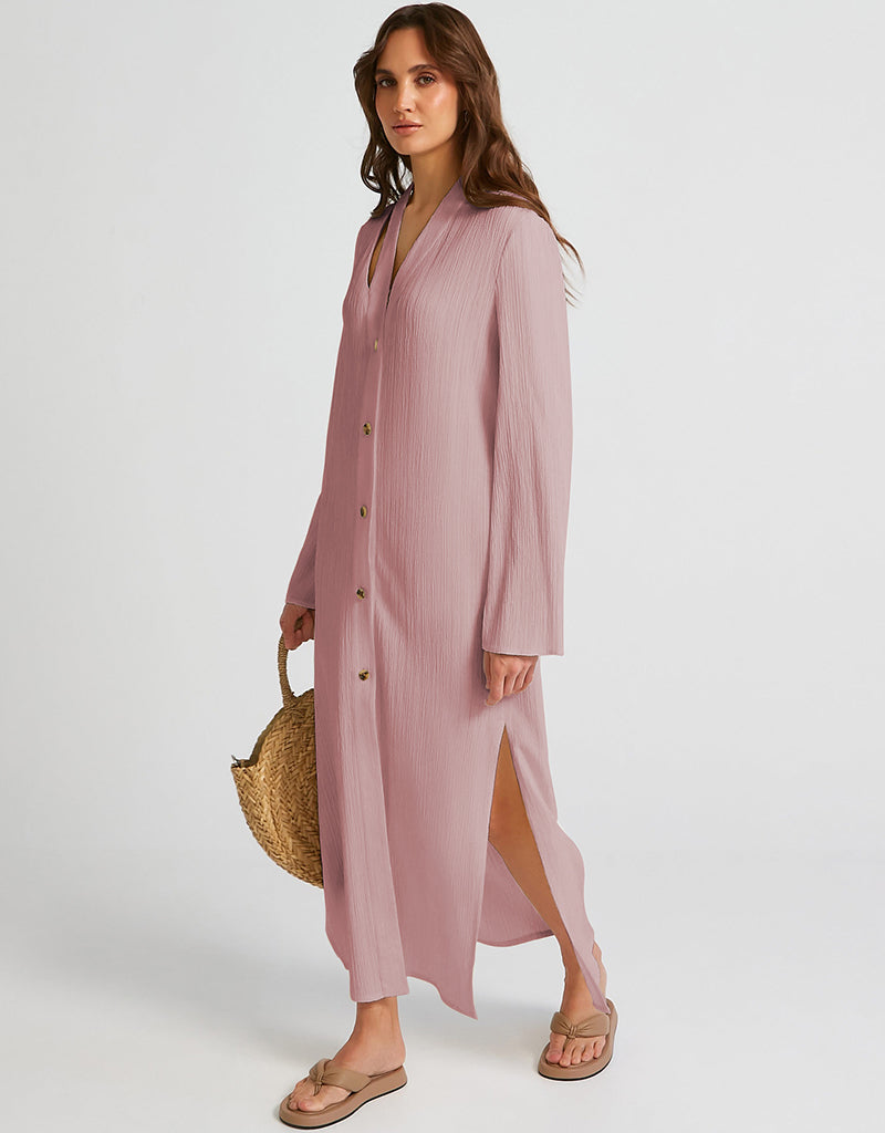 Elegant Baby Pink Designer Maxi Dress for Women - Perfect for Weddings, Parties & Special Occasions