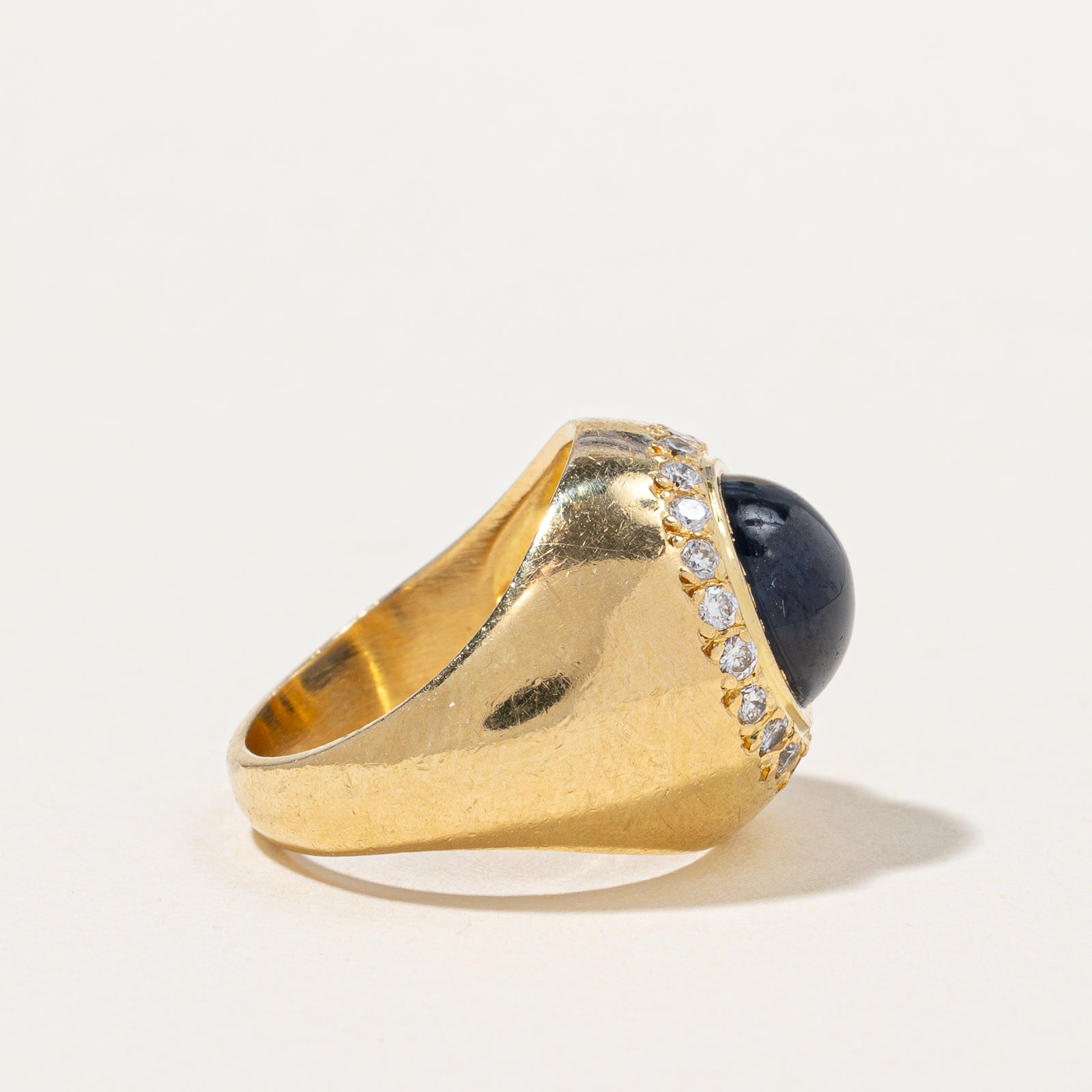 Exquisite 3.20ct Sapphire & 0.20ct Diamond Halo Engagement Ring - Size 2.5 | Elegant Wedding Band, Anniversary Gift for Her | Perfect for Proposals, Bridal Jewelry & Special Occasions