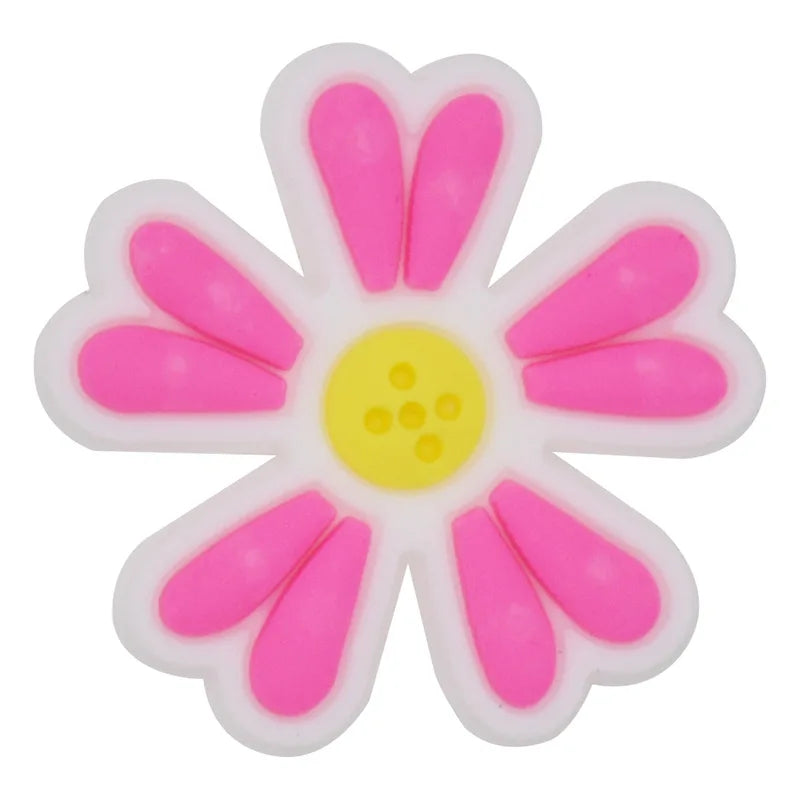 1Pcs PVC Pink Shoe Charms for Crocs - Cute DIY Accessories for Girls & Women - Perfect for Bracelets, Wristbands, Party Gifts & Jibbitz Decorations - Great for Birthday Parties, School Events & Fashion DIY Projects