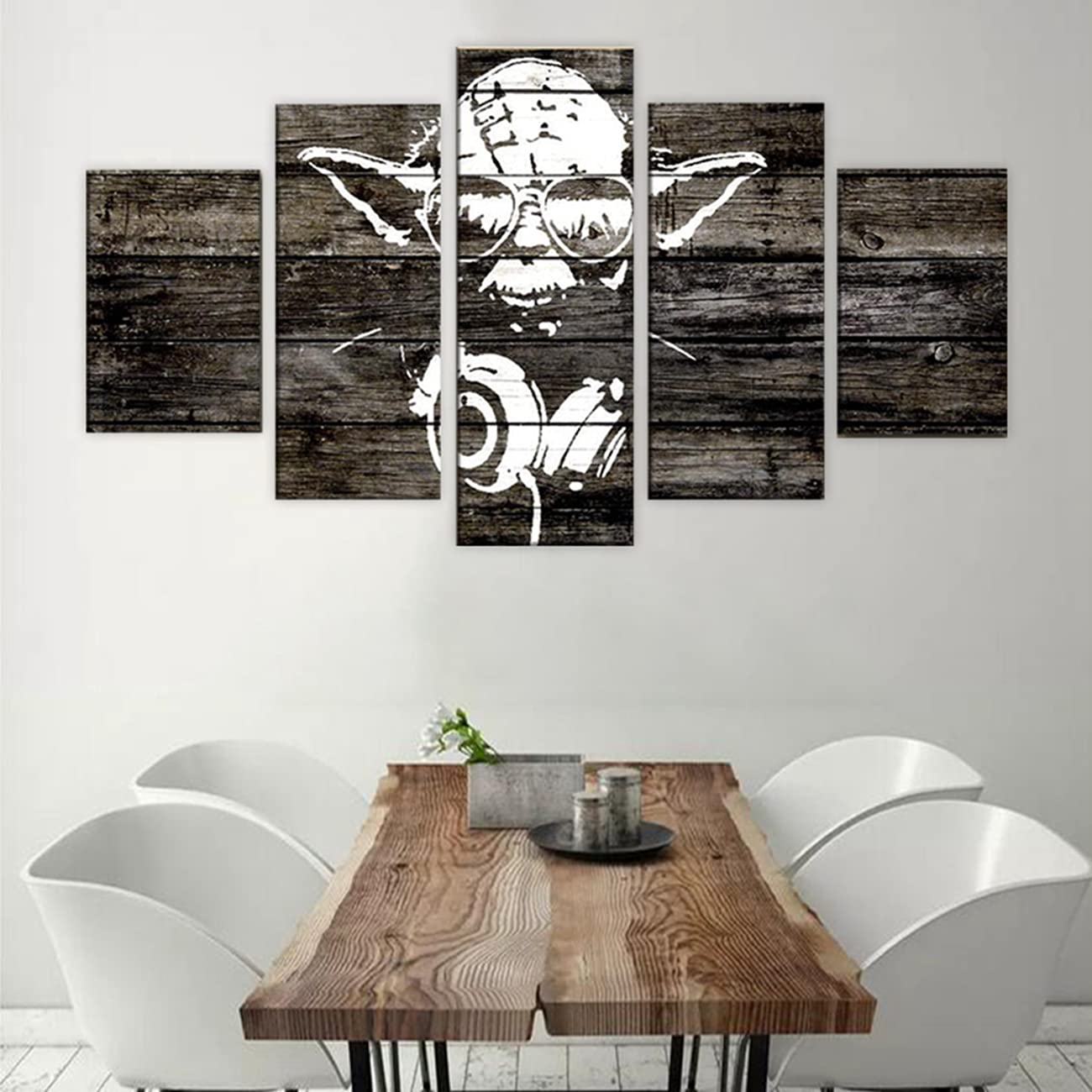 5-Panel Canvas Wall Art - Modern Abstract Poster for Living Room, Bedroom & Office Decor (12x20x2, 12x28x2, 12x32x1) - Perfect for Home, Apartment & Dorm Room Decoration