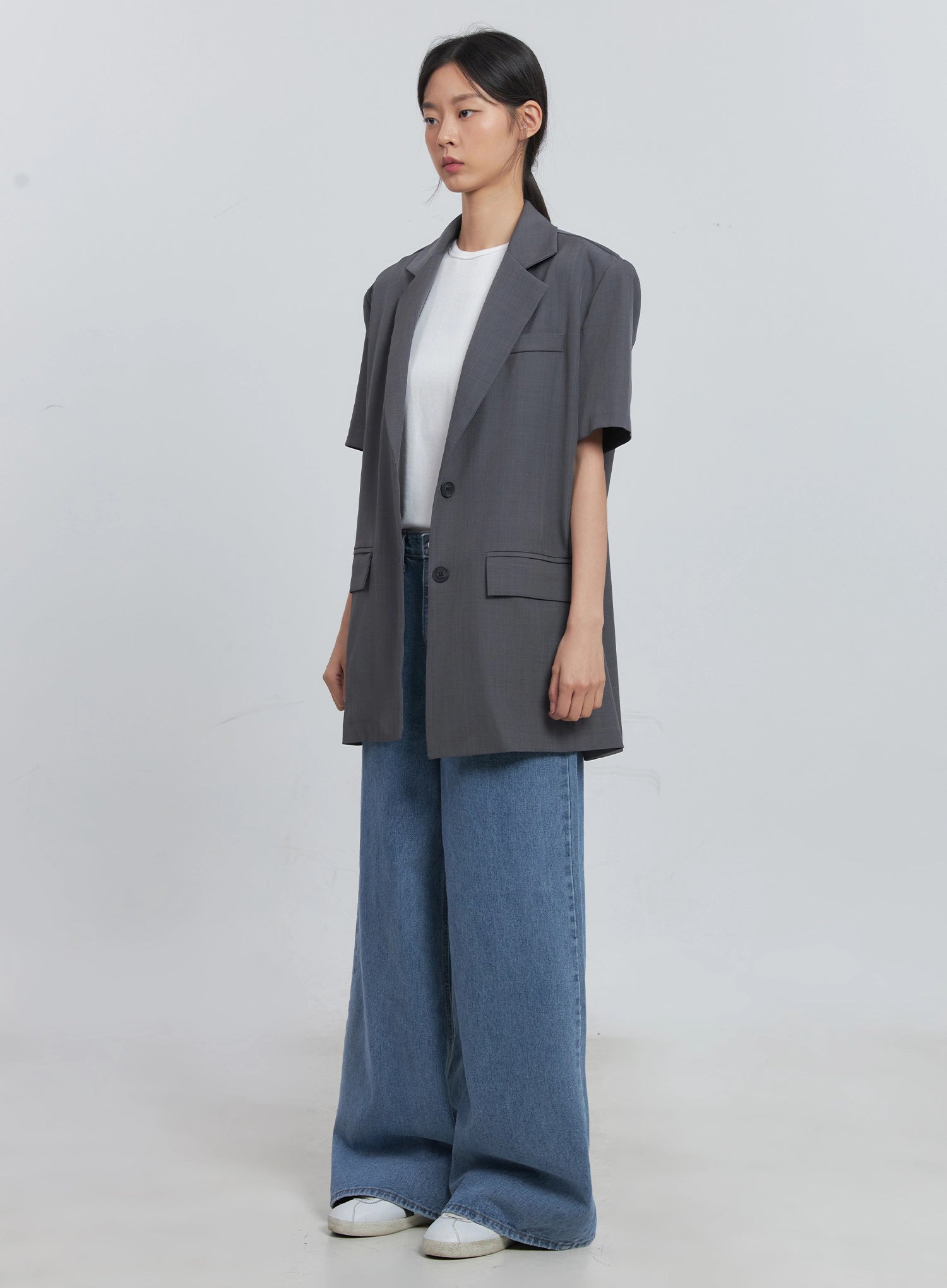 Daniela High Waisted Wide Leg Jeans for Women - Stretchy Comfort Denim Pants - Perfect for Casual Outings, Office Wear & Date Nights