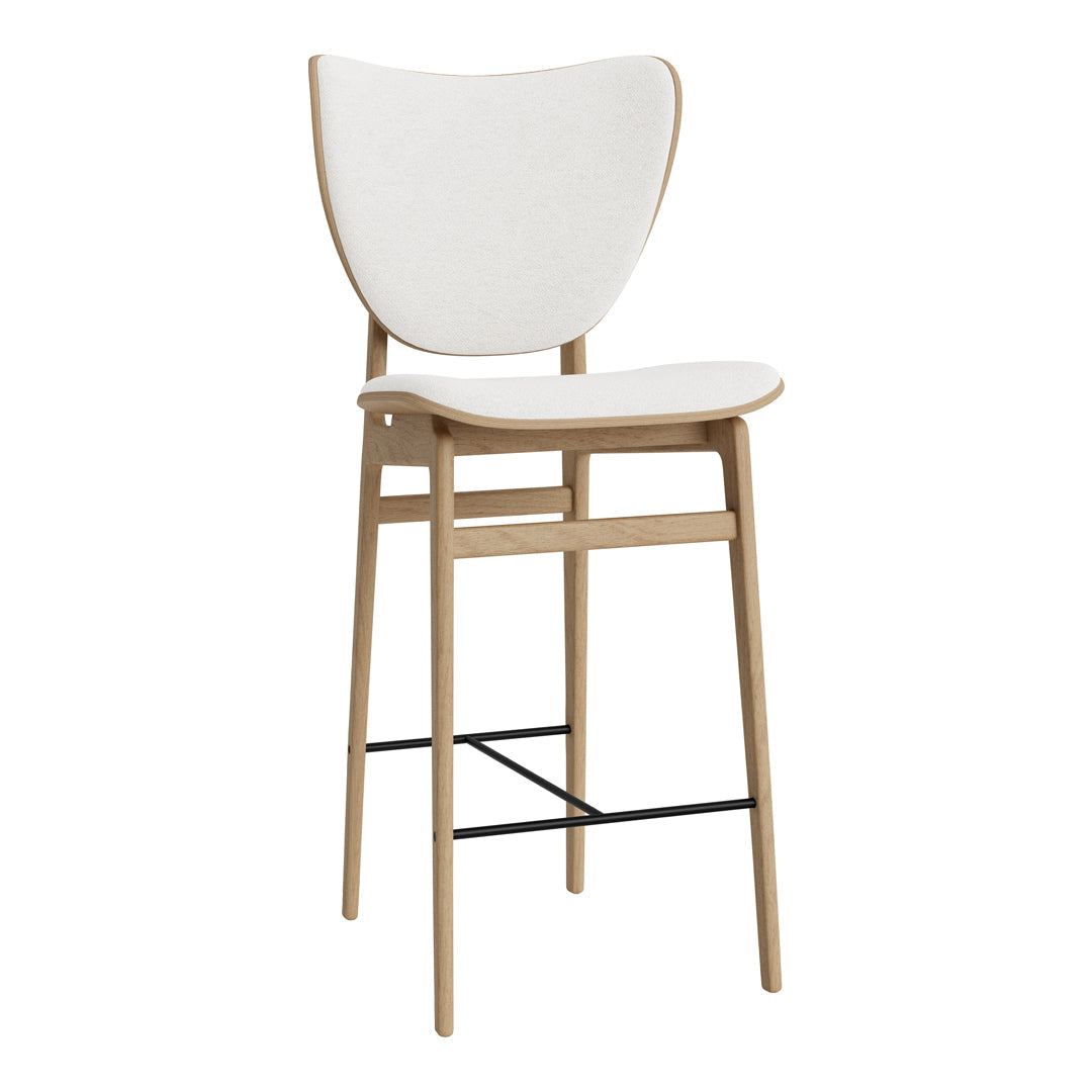 Elephant Counter Chair - Upholstered Bar Stool with Back Support for Kitchen Island, Breakfast Nook & Home Decor