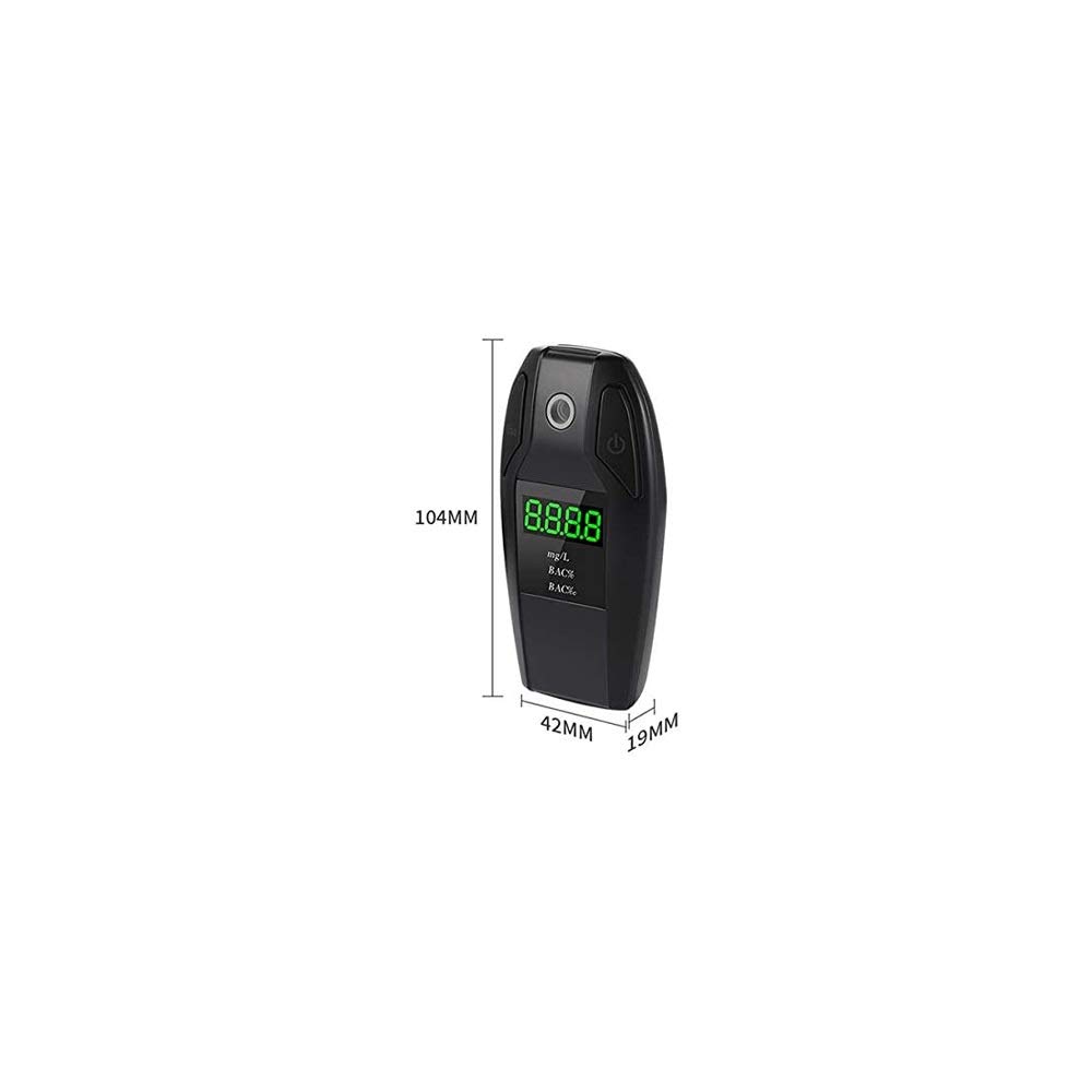 Professional Portable Breathalyzer - High Accuracy Alcohol Tester for Personal & Workplace Use | Reliable BAC Detection for Drivers, Party Safety & Law Enforcement Scenarios