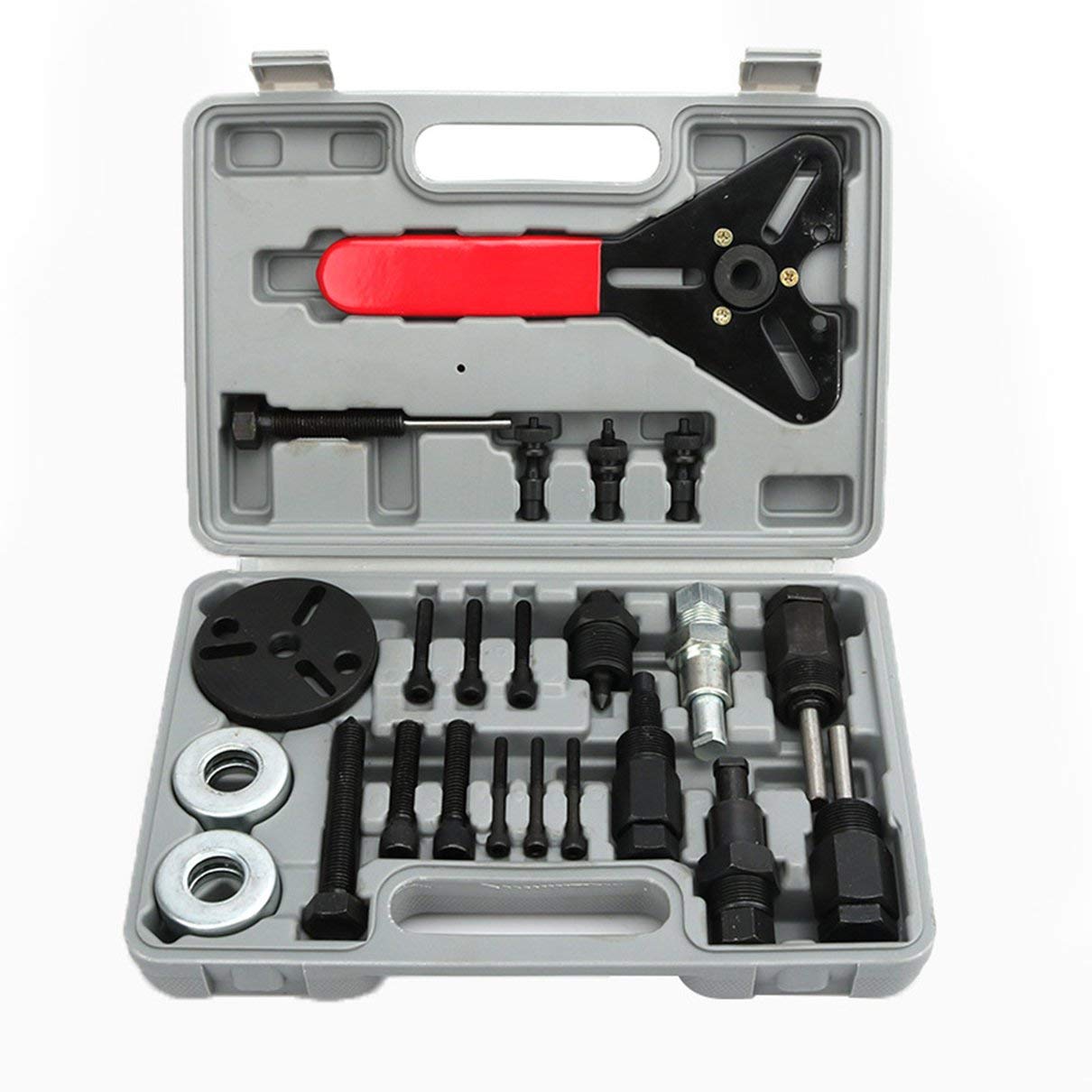 23-Piece Caczmarek Compressor Clutch Hub Puller Remover Installer Tool Kit - Professional Auto AC Repair Tool Set for Mechanics - Perfect for Car Air Conditioning System Maintenance & Clutch Replacement