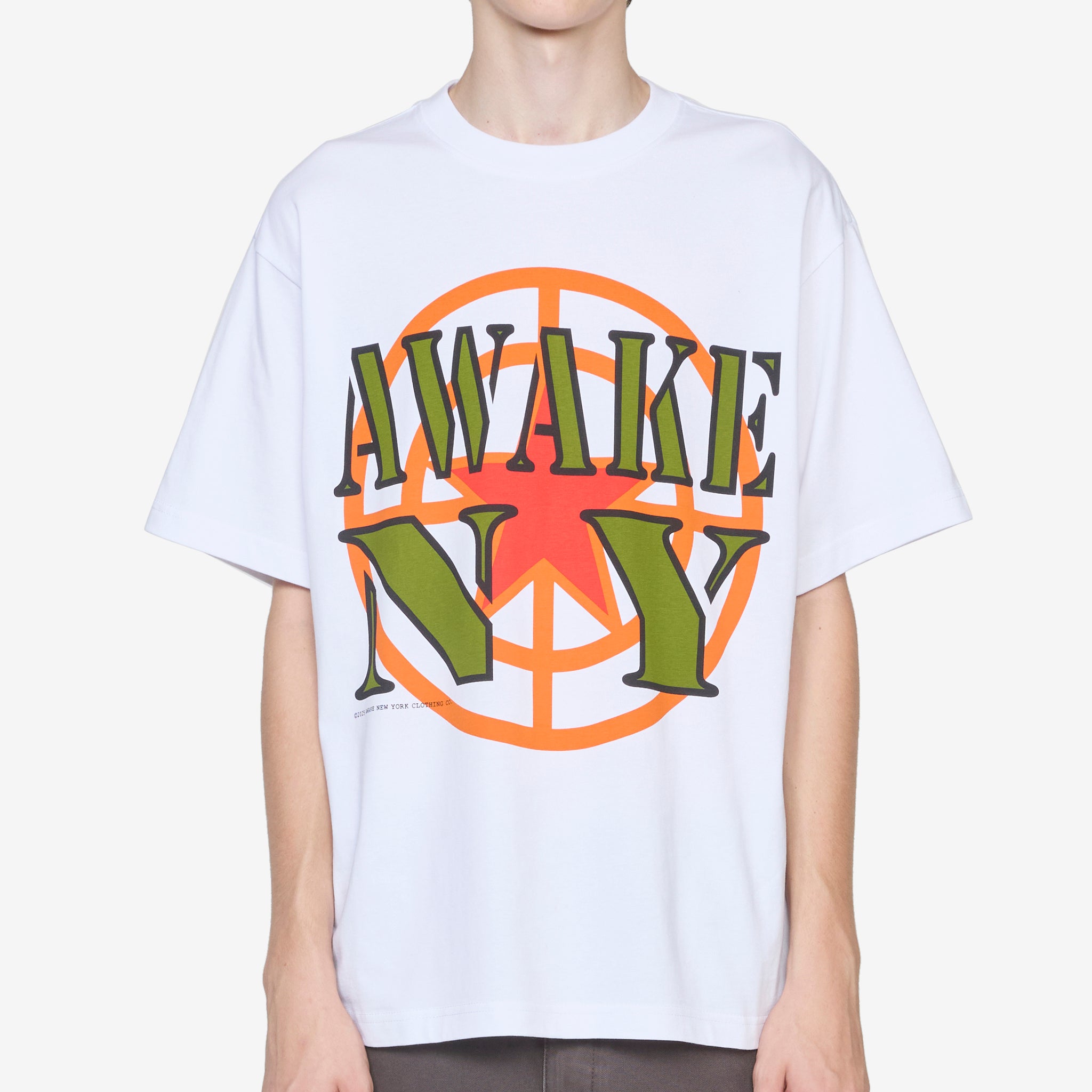 Crosshair Graphic T-Shirt for Men - White Cotton Tee for Casual Wear, Street Style & Everyday Outfits