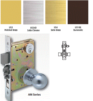 Arrow AM21 Front Door Mortise Knob Lock - Secure & Durable Entry Door Lock for Homes & Offices - Perfect for Residential & Commercial Use