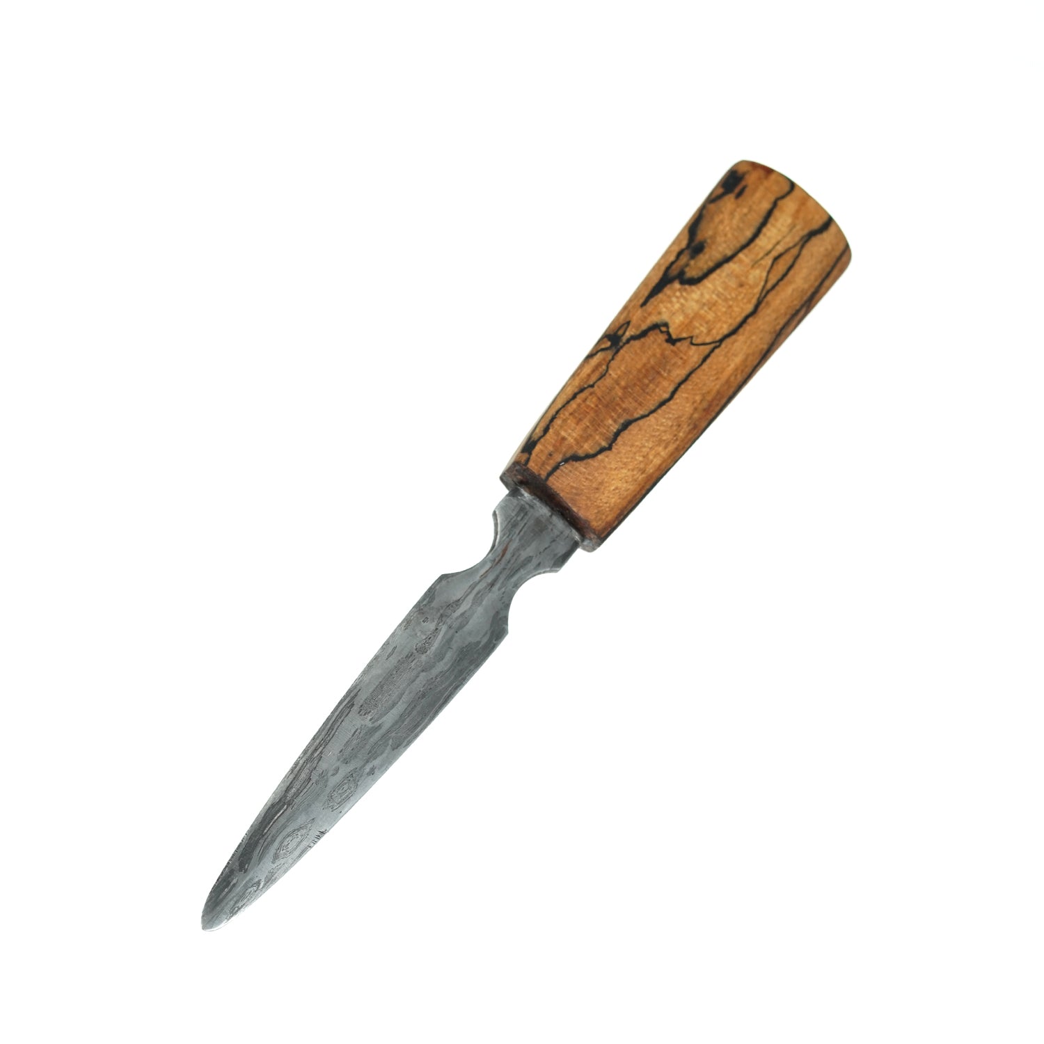 Premium Damascus Steel Oyster Knife with Full Tang - Professional Shellfish Tool for Shucking Oysters, Clams, and Seafood Prep