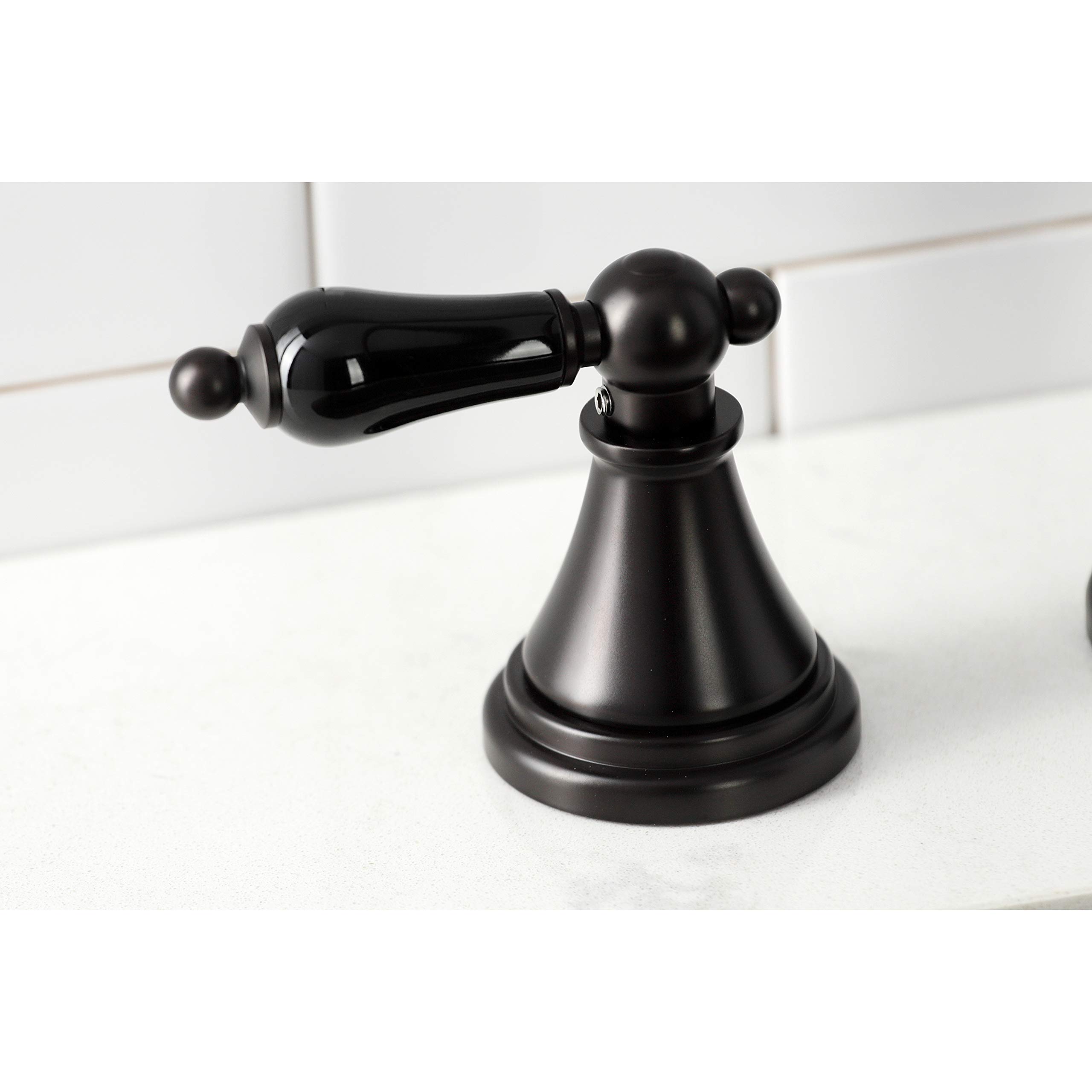 Kingston Brass KS2795PKLBS Duchess Widespread Kitchen Faucet with Brass Sprayer - Oil Rubbed Bronze Finish, 11.88 x 8.31 x 12.13 Inches - Perfect for Farmhouse, Rustic & Traditional Kitchen Sinks