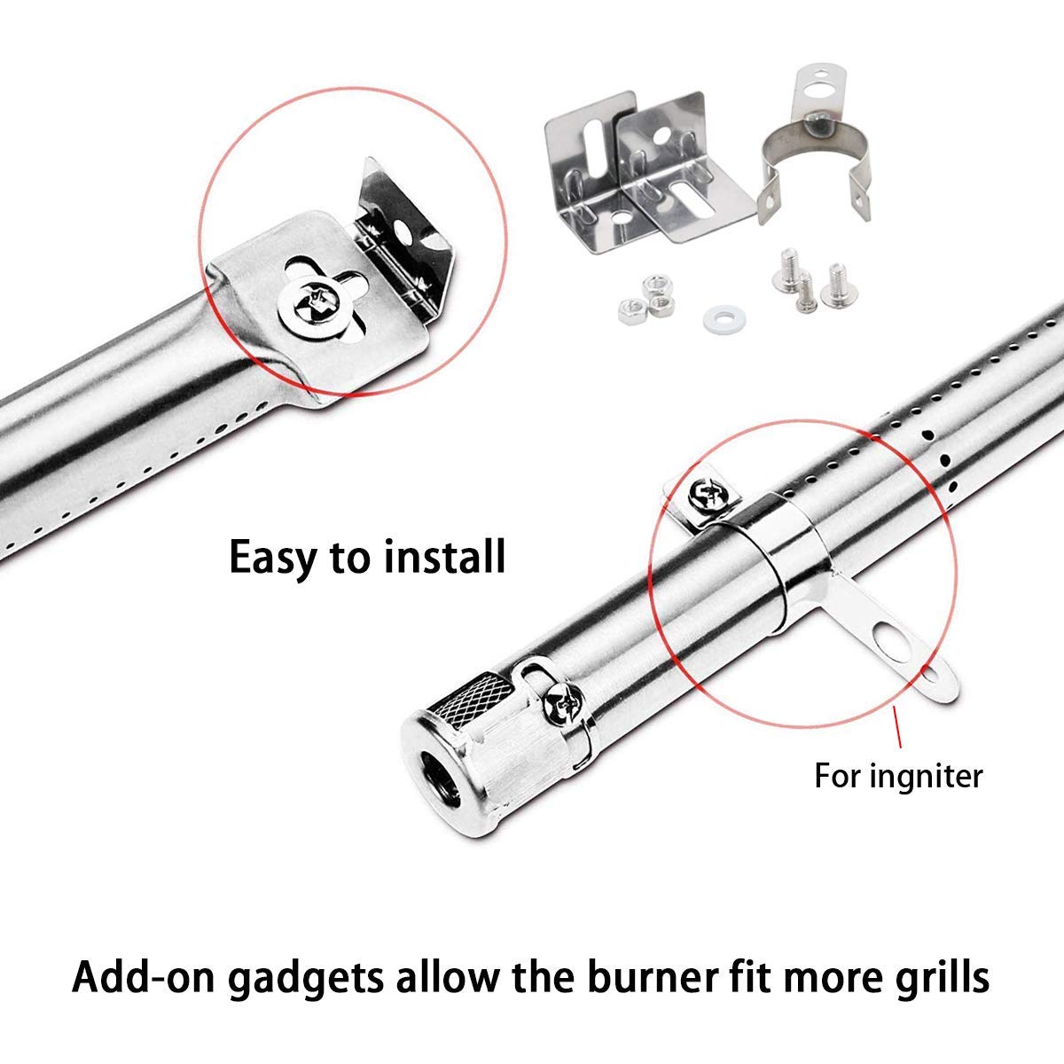 4-Piece Stainless Steel Heat Plate Set with Burners & Crossover Channels - Durable Commercial Kitchen Equipment for Restaurants, Catering & Outdoor Cooking