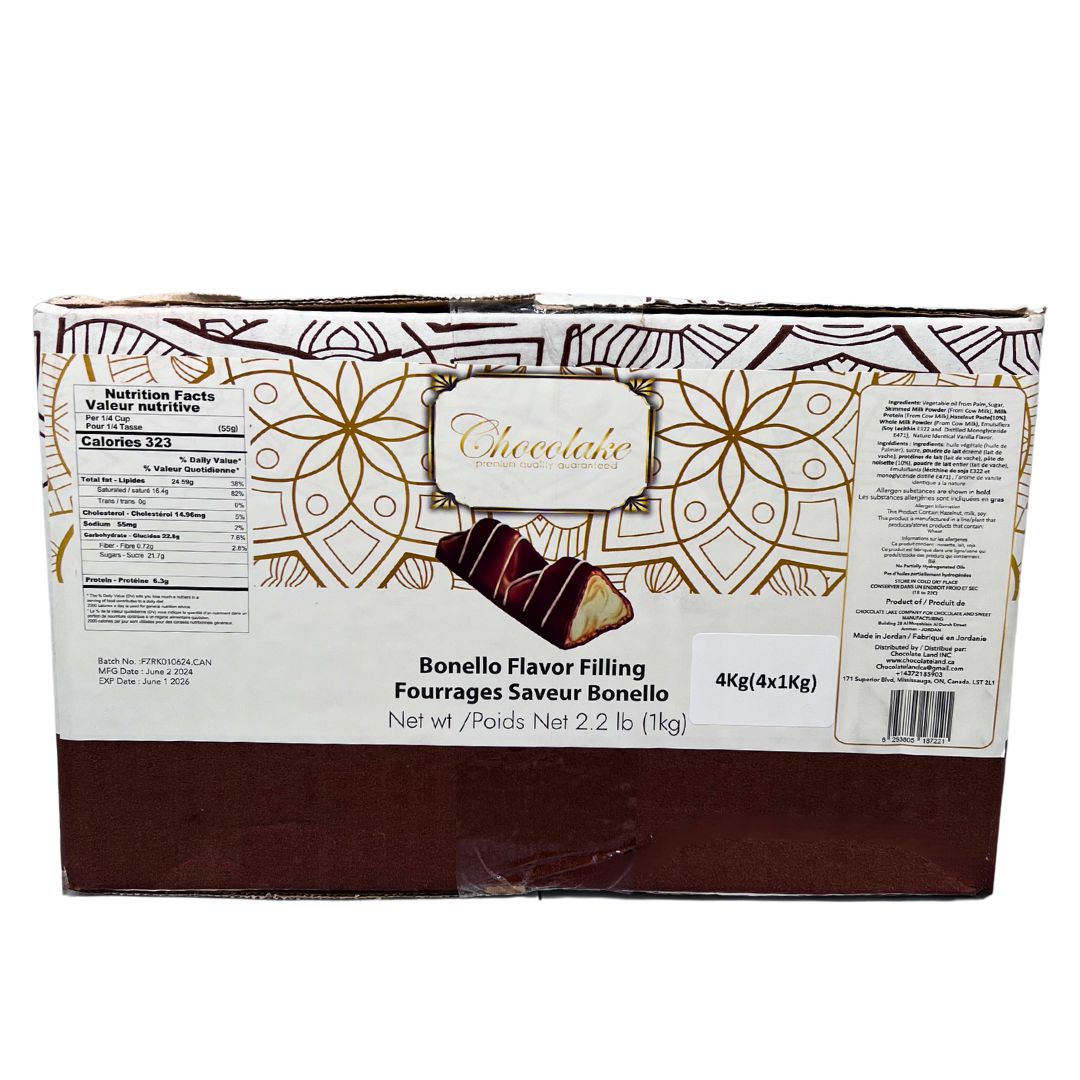 Delicious Chocolake Bonello (Bueno) Filling - Premium Chocolate Spread for Baking, Desserts & Snacks | Perfect for Cakes, Cookies & Breakfast Toast