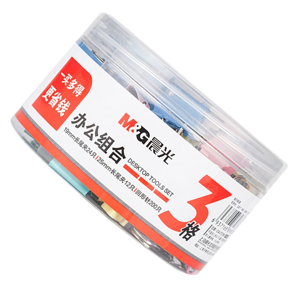 KESYOO Colorful Paper Clips & Binder Clips Set - 100pcs Assorted Office Supplies for Document Organizing, School Projects, and Home Office Use
