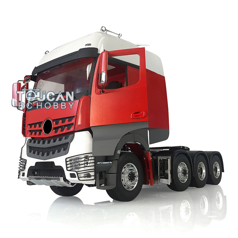 1/14 LESU 8x8 RC Truck - 3-Speed Metal Chassis Highline Tractor Model with Equipment Rack, Motor & Servo - DIY Remote Control Vehicle for Off-Road Adventure & Collectors