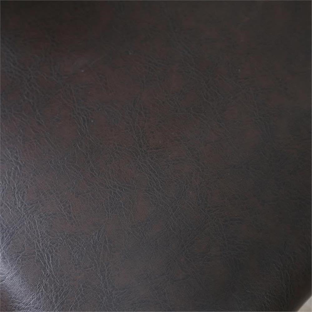Furniture of America Arlyne Faux Leather Padded Dining Bench in Rustic Walnut - Stylish & Comfortable Kitchen Seating for Dining Room, Breakfast Nook & Entryway