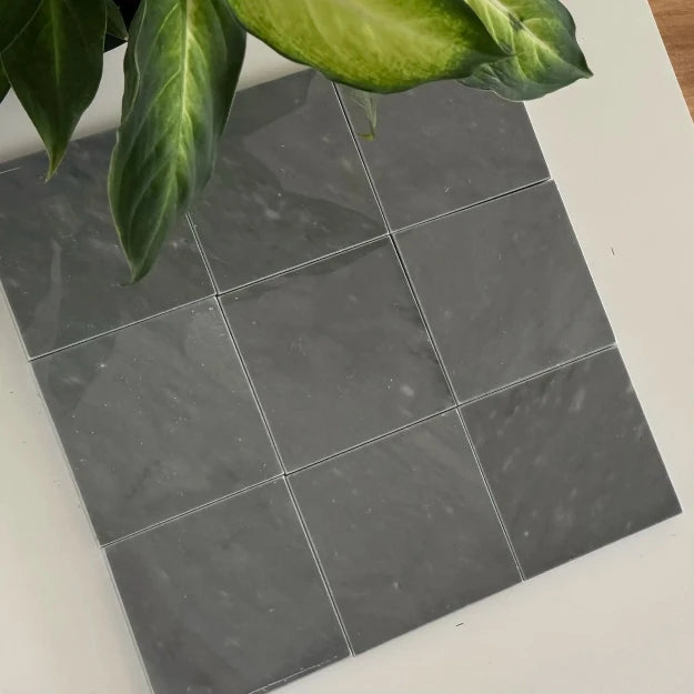Premium Bardiglio Imperial & White Pearl Checkerboard Tiles - Polished or Honed Finish for Kitchen Backsplash, Bathroom Flooring & Luxury Interior Design