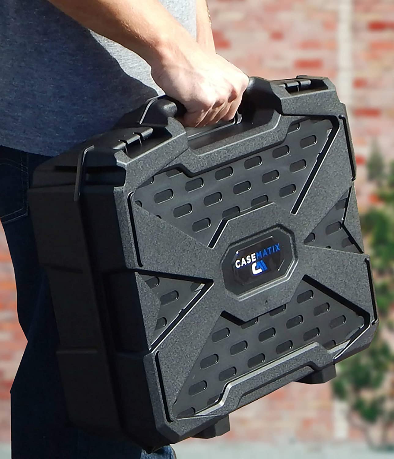 Durable Hard Shell Projector Travel Case - Customizable Interior Fits BenQ MX707, MH535FHD, MH535A, MW535A, HT1070A, MS524AE - Perfect for Business Travel & Home Theater Protection
